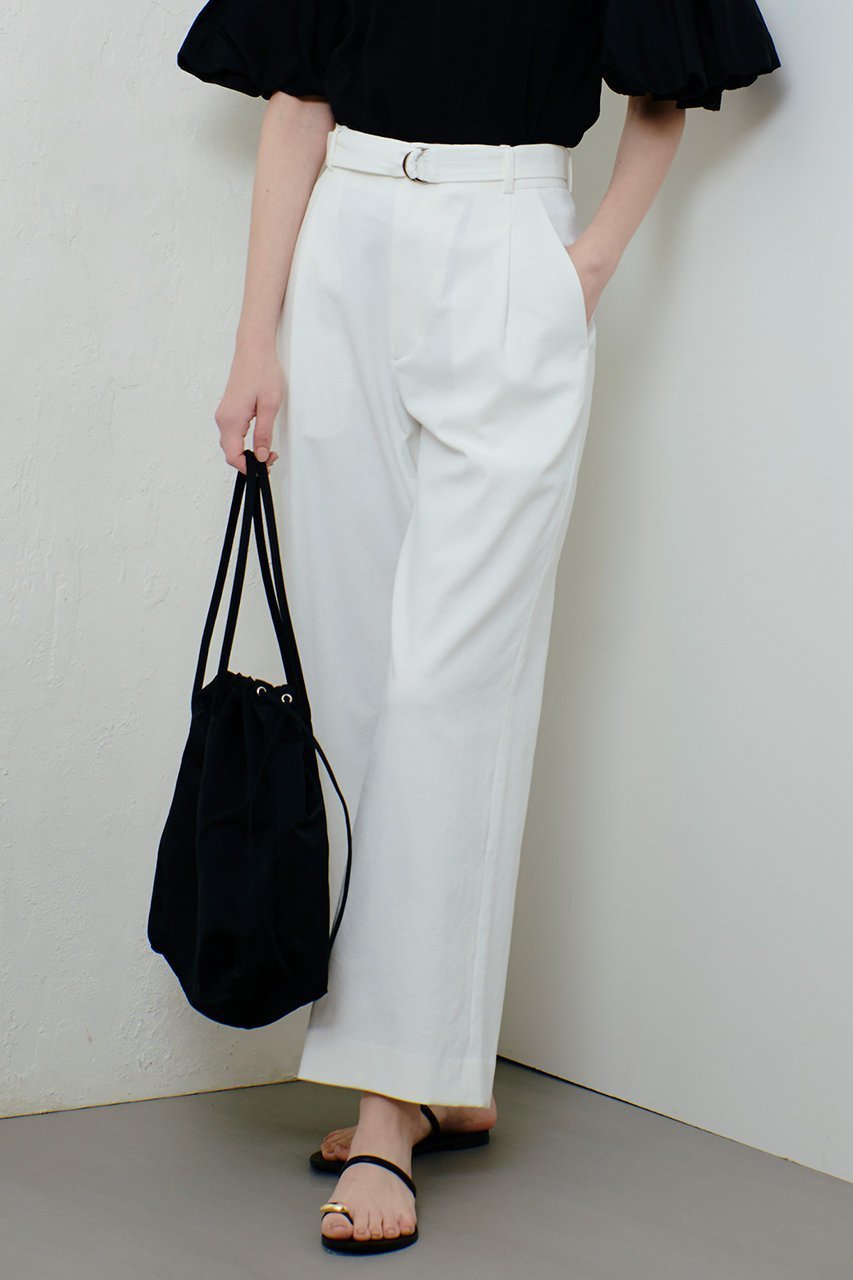 【アルアバイル/allureville】のシェルタリングタックワイドパンツ 人気、トレンドファッション・服の通販 founy(ファニー) 　ファッション　Fashion　レディースファッション　Fashion for Women　パンツ　Pants & Trousers　ストレート　Straight, Straight Cut　メタル　Metal, Metal Parts　ワイド　Wide, Wide Fit　エレガント 上品　Elegant　夏　Summer　other-6|ID: prp329100004499266 ipo3291000000035306255