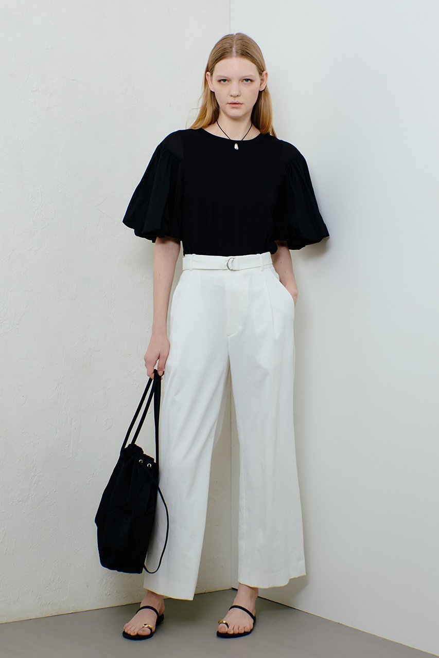 【アルアバイル/allureville】のシェルタリングタックワイドパンツ 人気、トレンドファッション・服の通販 founy(ファニー) 　ファッション　Fashion　レディースファッション　Fashion for Women　パンツ　Pants & Trousers　ストレート　Straight, Straight Cut　メタル　Metal, Metal Parts　ワイド　Wide, Wide Fit　エレガント 上品　Elegant　夏　Summer　other-8|ID: prp329100004499266 ipo3291000000035306263