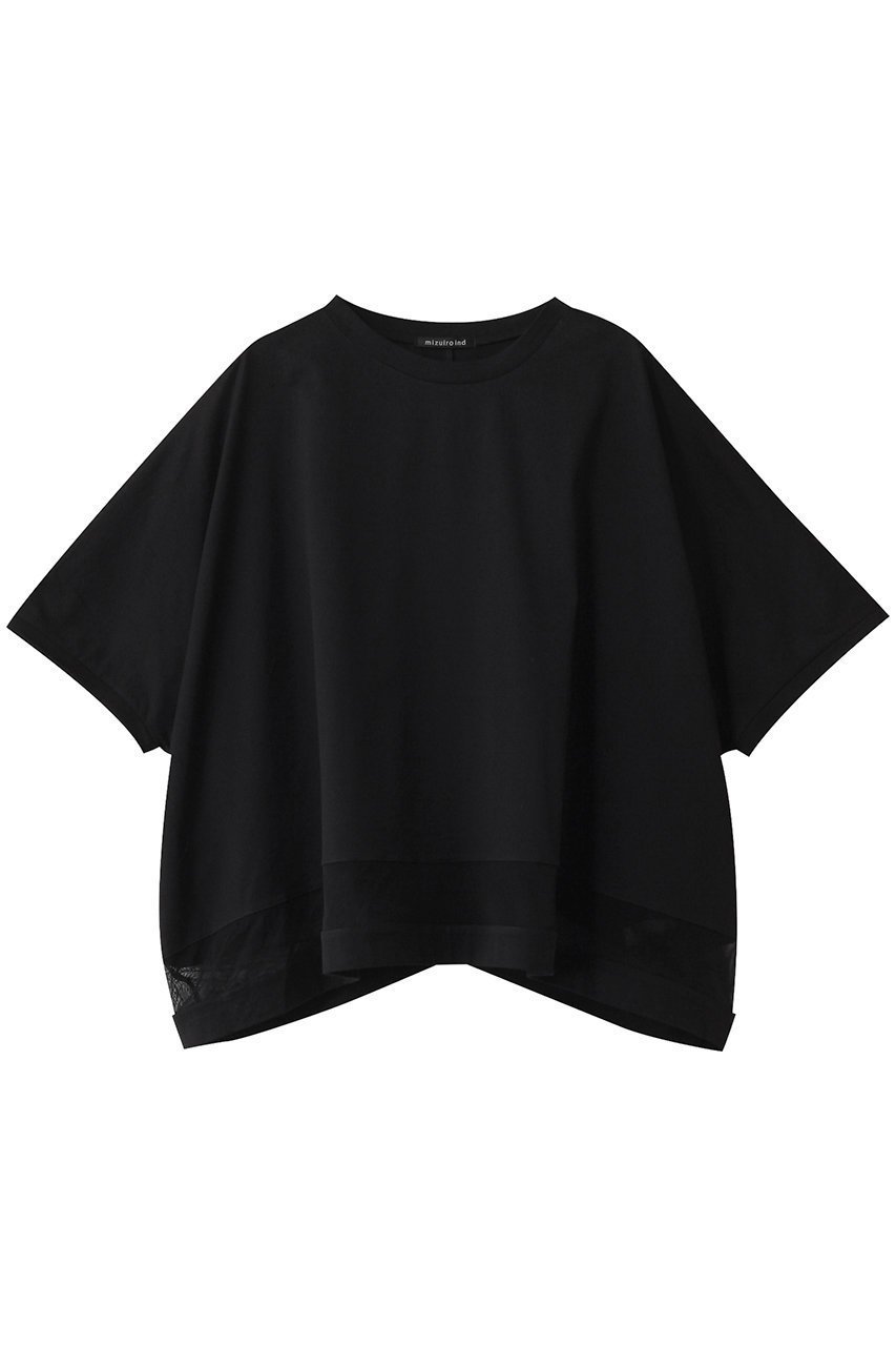 【ミズイロ インド/mizuiro ind】のmesh mix wide P/O プルオーバー 人気、トレンドファッション・服の通販 founy(ファニー) 　ファッション　Fashion　レディースファッション　WOMEN　トップス・カットソー　Tops/Tshirt　シャツ/ブラウス　Shirts/Blouses　プルオーバー　Pullover　ショート　Short　シンプル　Simple　スリーブ　Sleeve　ワイド　Wide　夏　Summer　定番　Standard　NEW・新作・新着・新入荷　New Arrivals　春　Spring　S/S・春夏　Ss・Spring/Summer　 other-1|ID: prp329100004499268 ipo3291000000031742148