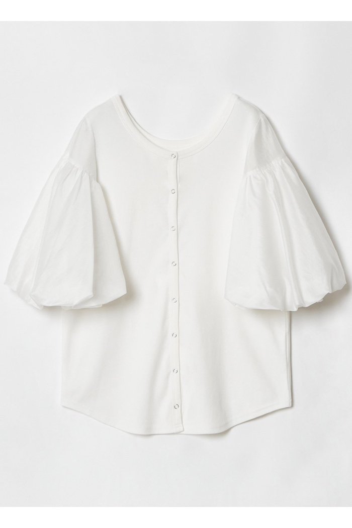 【アルアバイル/allureville】のフライスコンビボリュームスリーブプルオーバー インテリア・キッズ・メンズ・レディースファッション・服の通販 founy(ファニー) https://founy.com/ ファッション Fashion レディースファッション Fashion for Women トップス・カットソー Cut & Sew Tops シャツ・ブラウス・オフィスカジュアル Elegant Blouses & Button-Ups ロングTシャツ・Tシャツ Longline T-Shirts & Tees カジュアルプルオーバー・ニットトップス Pullovers & Knit Tops / Casual Pullovers カットソー・ベーシックTシャツ Cut-and-Sewn Tops / Stretch Tees & Basics ボリューム袖・フリルスリーブブラウス Voluminous & Ruffle Sleeves / Puffy Sleeve Tops カーディガン Cardigan, Knitwear ギャザー Gathered, Ruffled シアー Sheer, See-Through ショート Short, Short Length スリーブ Sleeve, Long Sleeve / Short Sleeve |ID: prp329100004499273 ipo3291000000035478857