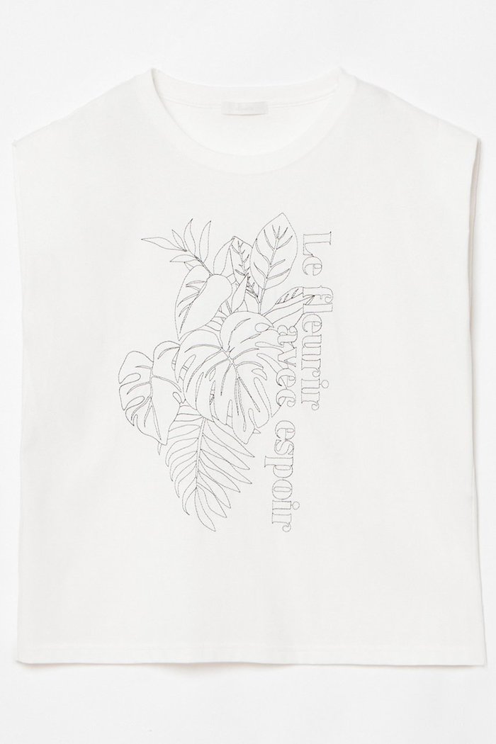 【アルアバイル/allureville】のボタニカル刺繍Tシャツ インテリア・キッズ・メンズ・レディースファッション・服の通販 founy(ファニー) https://founy.com/ ファッション Fashion レディースファッション WOMEN トップス・カットソー Tops/Tshirt シャツ/ブラウス Shirts/Blouses ロング / Tシャツ T-Shirts カットソー Cut and Sewn グラフィック Graphic ショルダー Shoulder ショート Short シンプル Simple ジャケット Jacket スリーブ Sleeve フレンチ French プリント Print ボタニカル Botanical NEW・新作・新着・新入荷 New Arrivals |ID: prp329100004499274 ipo3291000000031742191