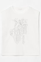 【アルアバイル/allureville】のボタニカル刺繍Tシャツ オフホワイト|ID: prp329100004499274 ipo3291000000031742192