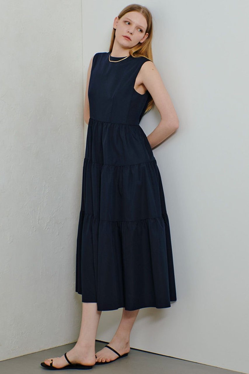 【アルアバイル/allureville】のタイプライターティアードワンピース 人気、トレンドファッション・服の通販 founy(ファニー) 　ファッション　Fashion　レディースファッション　Fashion for Women　ワンピース　Dresses　チュニック　Tunic Tops & Dresses　タイプライター　Typewriter Fabric, Crisp Cotton　チュニック　Tunic, Long Top　ロング　Long, Long-Length　エレガント 上品　Elegant　再入荷　Restock / Back in Stock　other-8|ID: prp329100004499275 ipo3291000000032810565