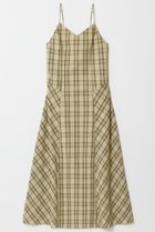 【アルアバイル/allureville】のチェックバックコンシャスキャミワンピース ベージュ|ID: prp329100004499276 ipo3291000000032707546