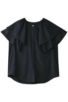【アルアバイル/allureville】のレイヤーラッフルスリーブブラウス 人気、トレンドファッション・服の通販 founy(ファニー) ファッション Fashion レディースファッション WOMEN トップス・カットソー Tops/Tshirt シャツ/ブラウス Shirts/Blouses ショート Short スリーブ Sleeve タイトスカート Tight Skirt デニム Denim thumbnail ネイビー②|ID: prp329100004499281 ipo3291000000032100332