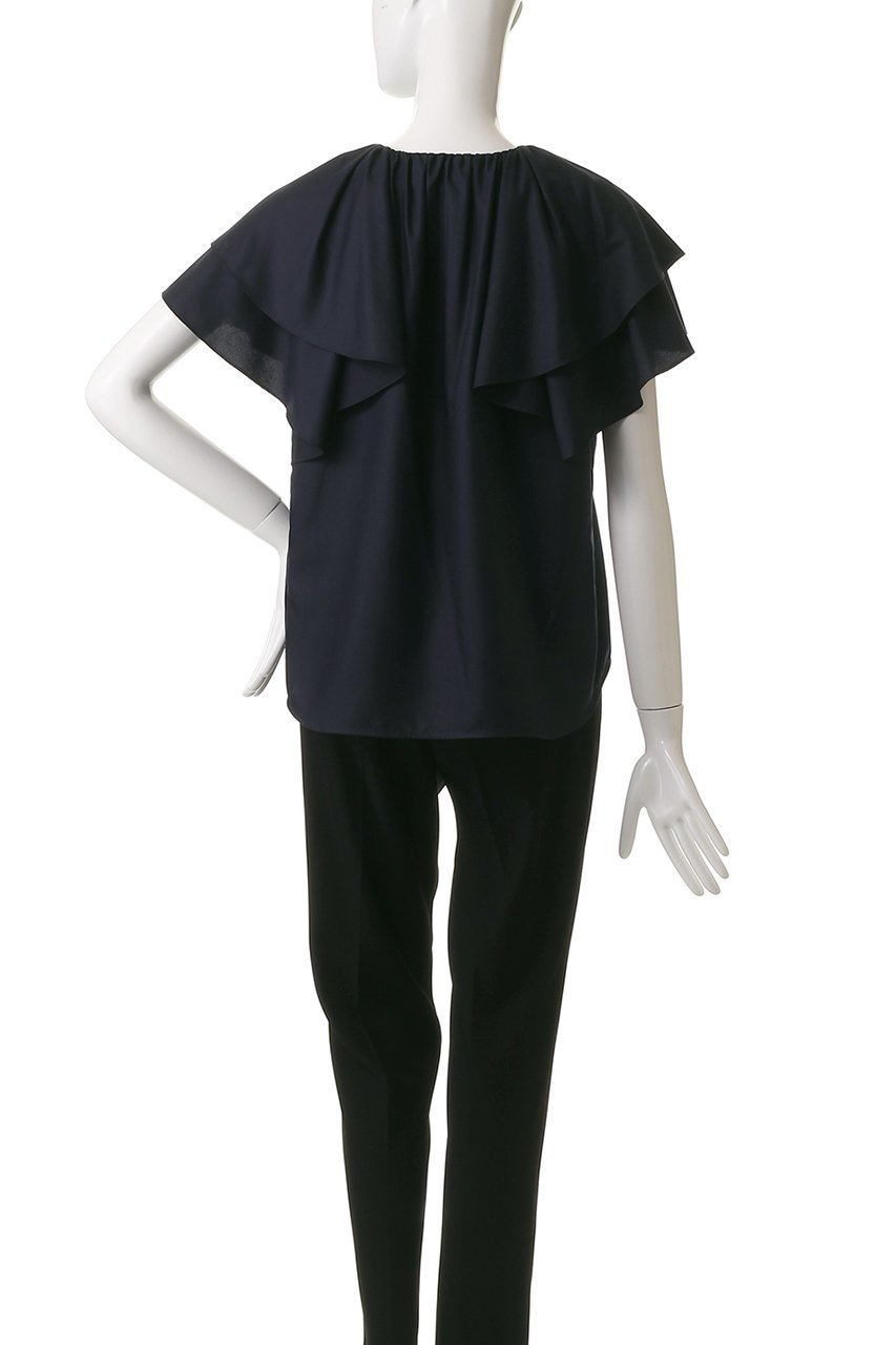 【アルアバイル/allureville】のレイヤーラッフルスリーブブラウス 人気、トレンドファッション・服の通販 founy(ファニー) 　ファッション　Fashion　レディースファッション　Fashion for Women　トップス・カットソー　Cut & Sew Tops　シャツ・ブラウス・オフィスカジュアル　Elegant Blouses & Button-Ups　ショート　Short, Short Length　スリーブ　Sleeve, Long Sleeve / Short Sleeve　タイトスカート　Pencil Skirt, Tight Skirt　デニム　Denim, Jeans Material　other-4|ID: prp329100004499281 ipo3291000000032810575