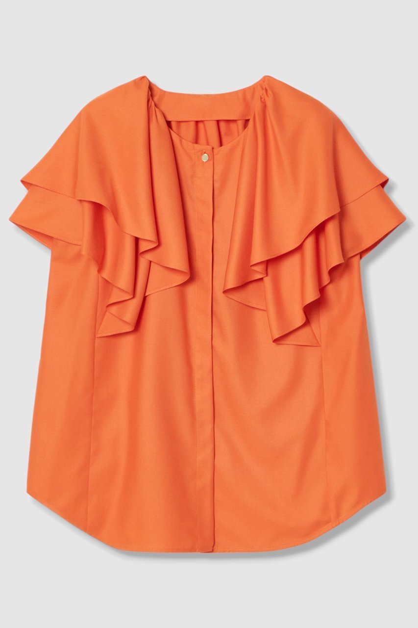 【アルアバイル/allureville】のレイヤーラッフルスリーブブラウス 人気、トレンドファッション・服の通販 founy(ファニー) ファッション Fashion レディースファッション Fashion for Women トップス・カットソー Cut & Sew Tops シャツ・ブラウス・オフィスカジュアル Elegant Blouses & Button-Ups ショート Short, Short Length スリーブ Sleeve, Long Sleeve / Short Sleeve タイトスカート Pencil Skirt, Tight Skirt デニム Denim, Jeans Material other-1|ID: prp329100004499281 ipo3291000000035969413