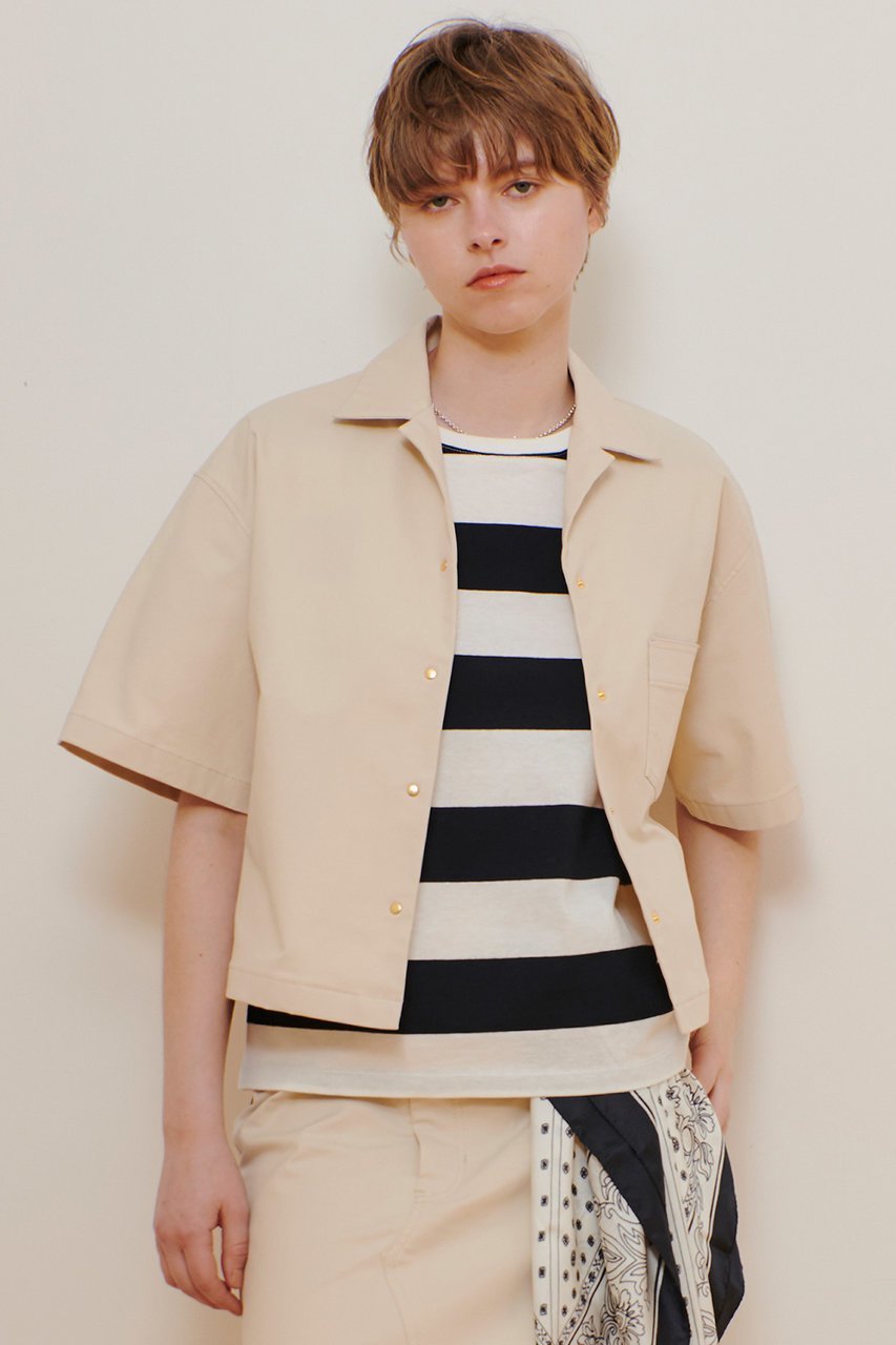 【アルアバイル/allureville】のMANTECOボクシーシャツ 人気、トレンドファッション・服の通販 founy(ファニー) 　ファッション　Fashion　レディースファッション　Fashion for Women　トップス・カットソー　Cut & Sew Tops　シャツ・ブラウス・オフィスカジュアル　Elegant Blouses & Button-Ups　おすすめ　Recommended / Our Picks　イタリア　Italy　エアリー　Airy Texture　ショート　Short, Short Length　ジャケット　Jacket, Outerwear　ストレッチ　Stretch, Stretchy Fabric　スリーブ　Sleeve, Long Sleeve / Short Sleeve　セットアップ　Set-Up, Coordinated Outfit　タイトスカート　Pencil Skirt, Tight Skirt　ドット　Polka Dot, Dot Pattern　フォルム　Silhouette, Form　ワイド　Wide, Wide Fit　エレガント 上品　Elegant　羽織　Haori, Light Jacket　other-5|ID: prp329100004499282 ipo3291000000032707575