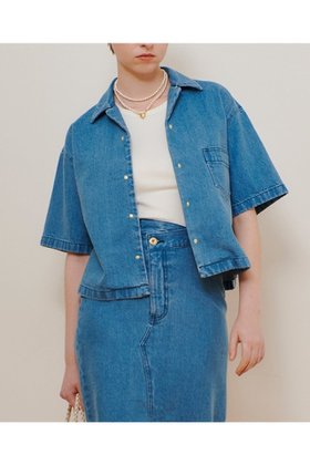 【アルアバイル/allureville】のデニムボクシーシャツ 人気、トレンドファッション・服の通販 founy(ファニー) ファッション Fashion レディースファッション WOMEN トップス・カットソー Tops/Tshirt シャツ/ブラウス Shirts/Blouses おすすめ Recommend エアリー Airy ショート Short スタンダード Standard スリーブ Sleeve セットアップ Set Up タイトスカート Tight Skirt デニム Denim ドット Dot ワイド Wide ヴィンテージ Vintage エレガント 上品 Elegant NEW・新作・新着・新入荷 New Arrivals 羽織 Haori |ID:prp329100004499284