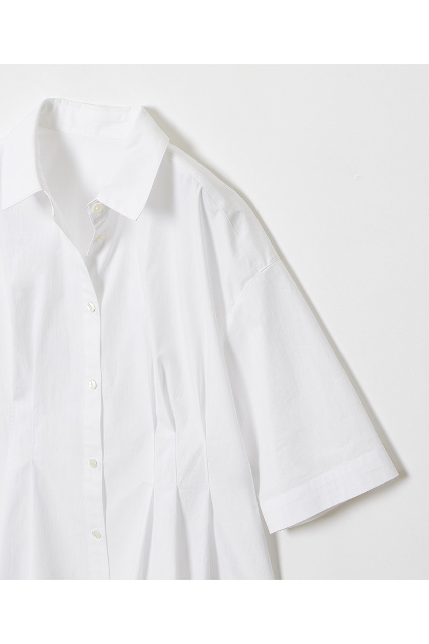【アルアバイル/allureville】のタイプライタータックペプラムシャツ 人気、トレンドファッション・服の通販 founy(ファニー) 　ファッション　Fashion　レディースファッション　WOMEN　トップス・カットソー　Tops/Tshirt　シャツ/ブラウス　Shirts/Blouses　シェイプ　Shape　ショート　Short　ストレッチ　Stretch　スリーブ　Sleeve　タイトスカート　Tight Skirt　タイプライター　Typewriter　フォルム　Form　ワイド　Wide　半袖　Short Sleeve　other-3|ID: prp329100004499285 ipo3291000000031742266