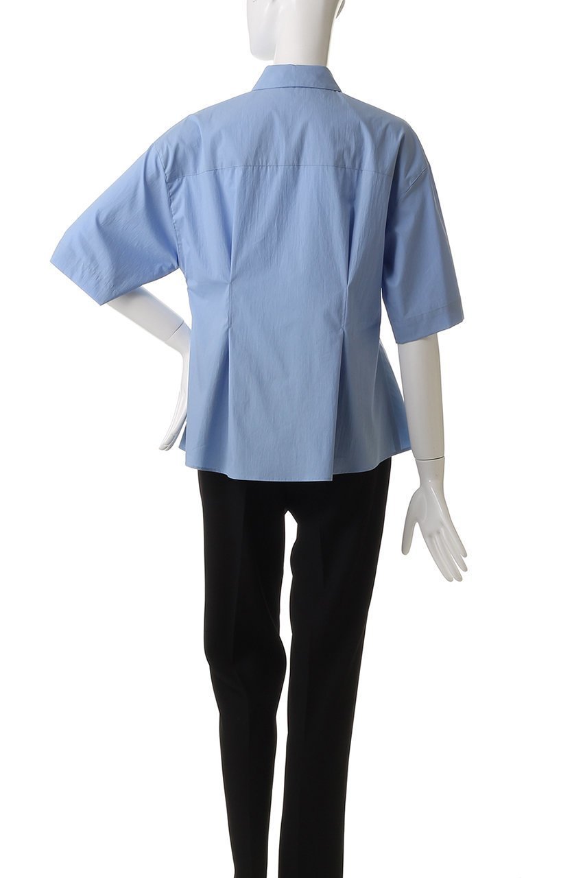 【アルアバイル/allureville】のタイプライタータックペプラムシャツ 人気、トレンドファッション・服の通販 founy(ファニー) 　ファッション　Fashion　レディースファッション　Fashion for Women　トップス・カットソー　Cut & Sew Tops　シャツ・ブラウス・オフィスカジュアル　Elegant Blouses & Button-Ups　シェイプ　Shape, Slim Fit　ショート　Short, Short Length　ストレッチ　Stretch, Stretchy Fabric　スリーブ　Sleeve, Long Sleeve / Short Sleeve　タイトスカート　Pencil Skirt, Tight Skirt　タイプライター　Typewriter Fabric, Crisp Cotton　フォルム　Silhouette, Form　ワイド　Wide, Wide Fit　半袖　Short Sleeve, Half Sleeve　other-4|ID: prp329100004499285 ipo3291000000032707599
