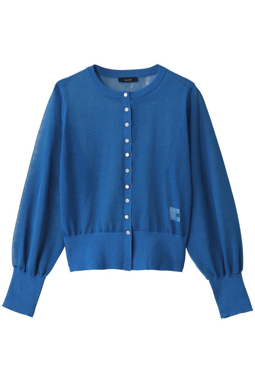 【アルアバイル/allureville】のシアーラミーカーディガン インテリア・キッズ・メンズ・レディースファッション・服の通販 founy(ファニー) ファッション Fashion レディースファッション Fashion for Women トップス・カットソー Cut & Sew Tops ニット Knit Tops & Sweaters カーディガン・羽織り Layered Style Cardigans エアリー Airy Texture カーディガン Cardigan, Knitwear パール Pearl, Pearl Accent エレガント 上品 Elegant 夏 Summer 春 Spring S/S・春夏 SS, Spring/Summer, Warm Season ブルー|ID: prp329100004499287 ipo3291000000032925112