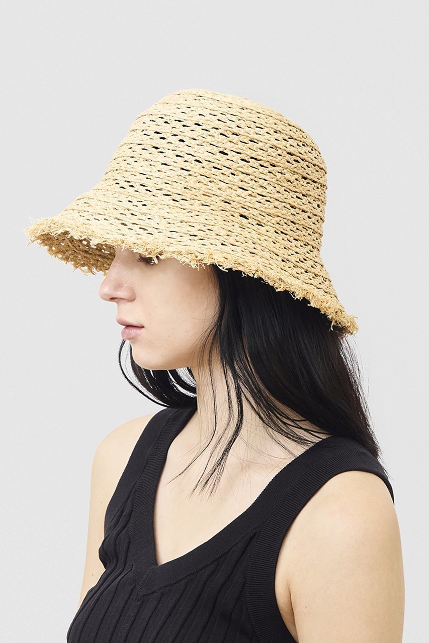 【マチュアーハ/mature ha.】のラフィアメッシュブレードハット 人気、トレンドファッション・服の通販 founy(ファニー) 　ファッション　Fashion　レディースファッション　Fashion for Women　キャップ&ハット　Hats & Caps　デニム　Denim, Jeans Material　ラフィア　Raffia, Natural Straw　リゾート　Resort, Vacation Style　帽子　Hat, Headwear　other-2|ID: prp329100004500649 ipo3291000000032800365