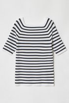 【アルアバイル/allureville】の2WAY ネック5分袖プルオーバー ネイビー①|ID:prp329100004500657