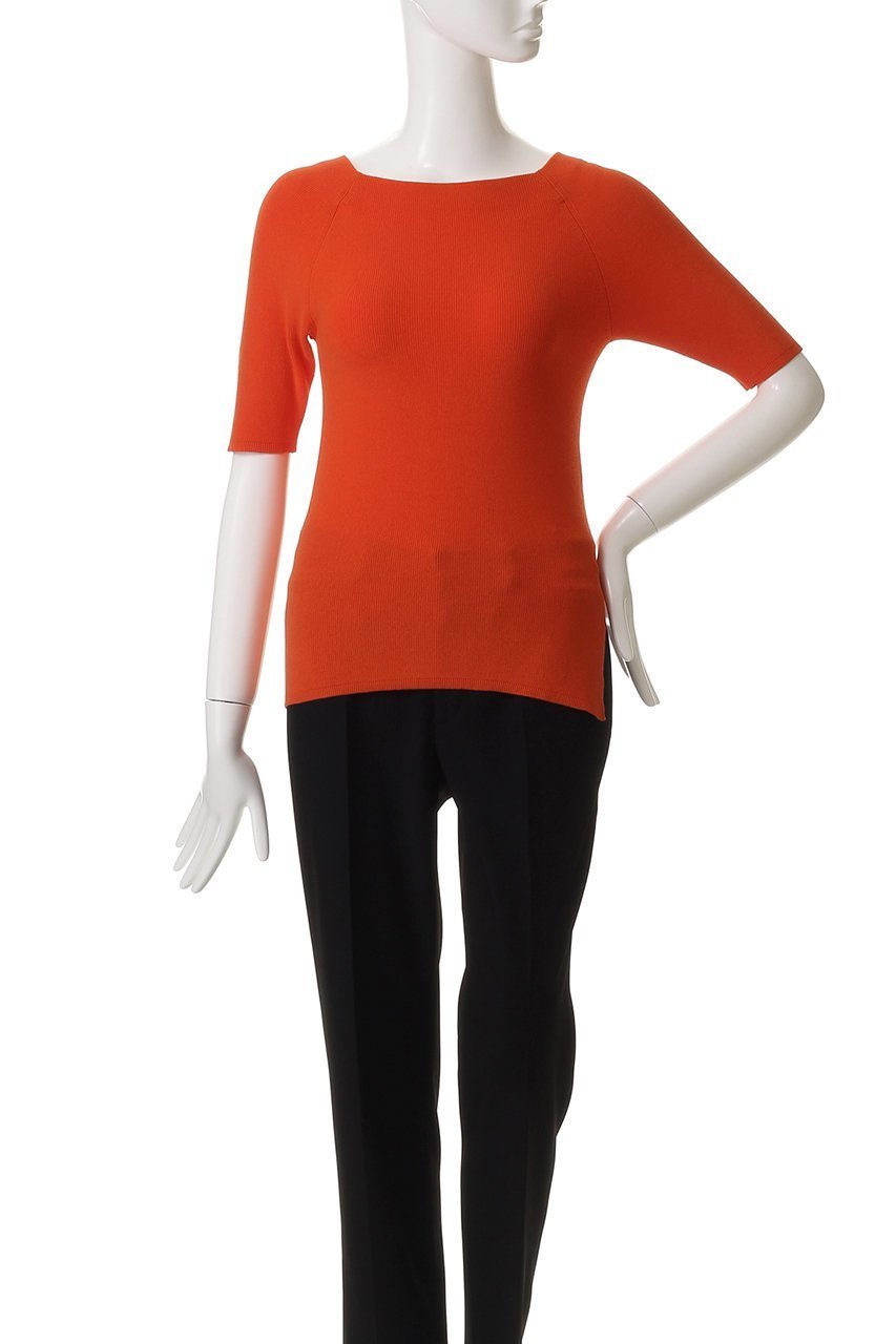 【アルアバイル/allureville】の2WAY ネック5分袖プルオーバー 人気、トレンドファッション・服の通販 founy(ファニー) 　ファッション　Fashion　レディースファッション　Fashion for Women　トップス・カットソー　Cut & Sew Tops　ニット　Knit Tops & Sweaters　カジュアルプルオーバー・ニットトップス　Pullovers & Knit Tops / Casual Pullovers　グラフィック　Graphic, Graphic Design　ボトム　Bottoms, Lower Wear　夏　Summer　春　Spring　other-2|ID: prp329100004500657 ipo3291000000032810548