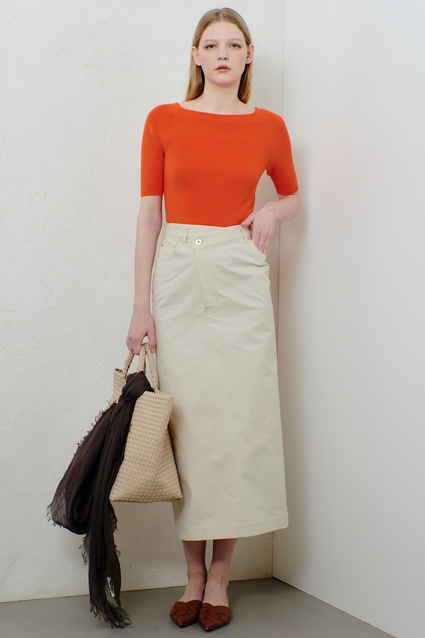 【アルアバイル/allureville】の2WAY ネック5分袖プルオーバー 人気、トレンドファッション・服の通販 founy(ファニー) 　ファッション　Fashion　レディースファッション　Fashion for Women　トップス・カットソー　Cut & Sew Tops　ニット　Knit Tops & Sweaters　カジュアルプルオーバー・ニットトップス　Pullovers & Knit Tops / Casual Pullovers　グラフィック　Graphic, Graphic Design　ボトム　Bottoms, Lower Wear　夏　Summer　春　Spring　other-7|ID: prp329100004500657 ipo3291000000032810553