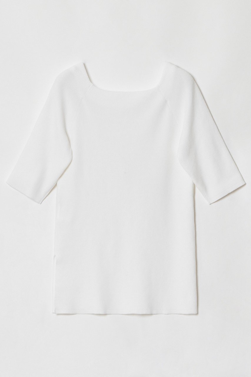 【アルアバイル/allureville】の2WAY ネック5分袖プルオーバー 人気、トレンドファッション・服の通販 founy(ファニー) 　ファッション　Fashion　レディースファッション　Fashion for Women　トップス・カットソー　Cut & Sew Tops　ニット　Knit Tops & Sweaters　カジュアルプルオーバー・ニットトップス　Pullovers & Knit Tops / Casual Pullovers　グラフィック　Graphic, Graphic Design　ボトム　Bottoms, Lower Wear　夏　Summer　春　Spring　other-2|ID: prp329100004500657 ipo3291000000033706512