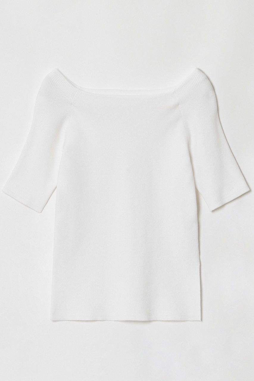 【アルアバイル/allureville】の2WAY ネック5分袖プルオーバー 人気、トレンドファッション・服の通販 founy(ファニー) 　ファッション　Fashion　レディースファッション　Fashion for Women　トップス・カットソー　Cut & Sew Tops　ニット　Knit Tops & Sweaters　カジュアルプルオーバー・ニットトップス　Pullovers & Knit Tops / Casual Pullovers　グラフィック　Graphic, Graphic Design　ボトム　Bottoms, Lower Wear　夏　Summer　春　Spring　other-3|ID: prp329100004500657 ipo3291000000033706513