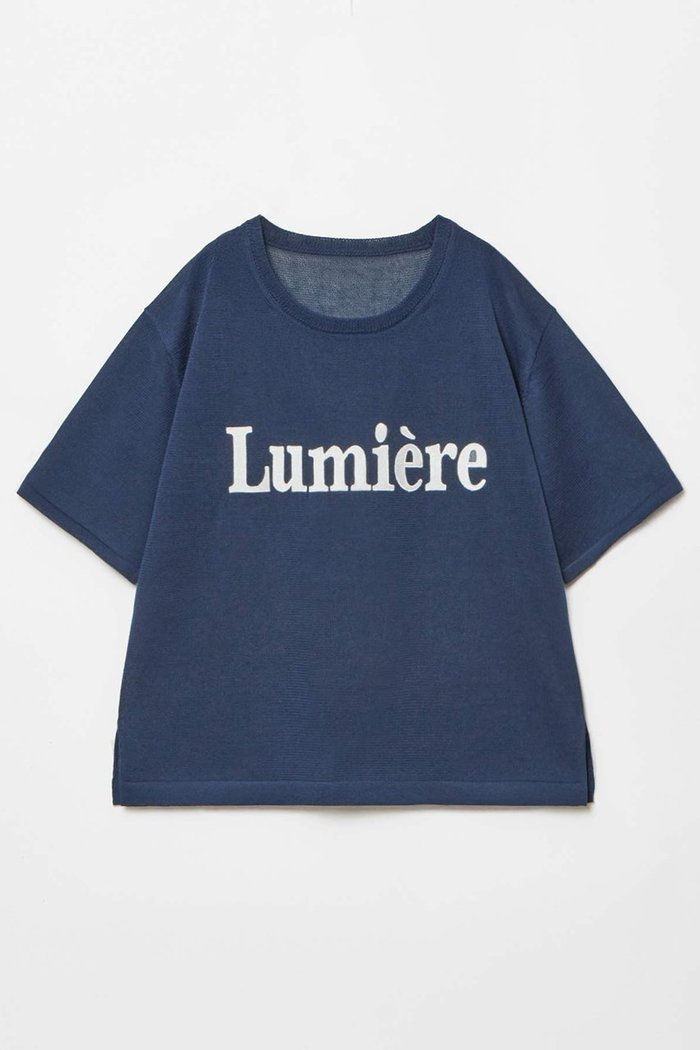 【アルアバイル/allureville】のエンブロイダリーロゴニットT インテリア・キッズ・メンズ・レディースファッション・服の通販 founy(ファニー) https://founy.com/ ファッション Fashion レディースファッション Fashion for Women トップス・カットソー Cut & Sew Tops ニット Knit Tops & Sweaters カジュアルプルオーバー・ニットトップス Pullovers & Knit Tops / Casual Pullovers サテン Satin, Glossy Fabric ショルダー Shoulder, Shoulder Strap ドロップ Drop Shoulder, Dropped Style パターン Pattern, Design Print プリント Print, Printed Pattern リラックス Relax, Relaxed Fit |ID: prp329100004500658 ipo3291000000032707516