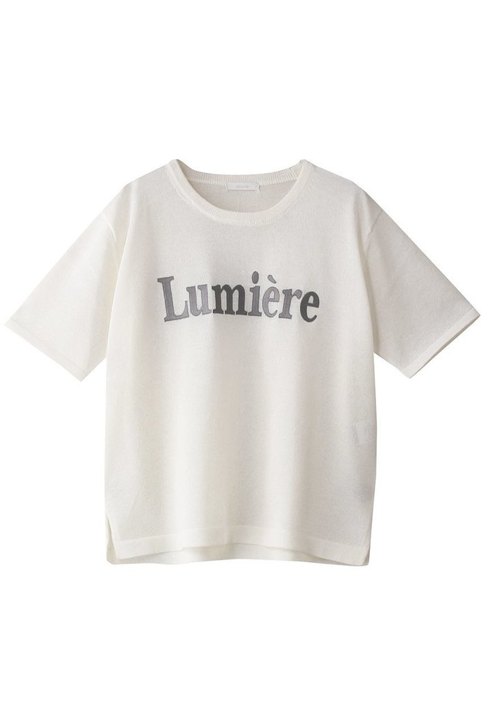 【アルアバイル/allureville】のエンブロイダリーロゴニットT インテリア・キッズ・メンズ・レディースファッション・服の通販 founy(ファニー) https://founy.com/ ファッション Fashion レディースファッション Fashion for Women トップス・カットソー Cut & Sew Tops ニット Knit Tops & Sweaters カジュアルプルオーバー・ニットトップス Pullovers & Knit Tops / Casual Pullovers サテン Satin, Glossy Fabric ショルダー Shoulder, Shoulder Strap ドロップ Drop Shoulder, Dropped Style パターン Pattern, Design Print プリント Print, Printed Pattern リラックス Relax, Relaxed Fit |ID: prp329100004500658 ipo3291000000036107307