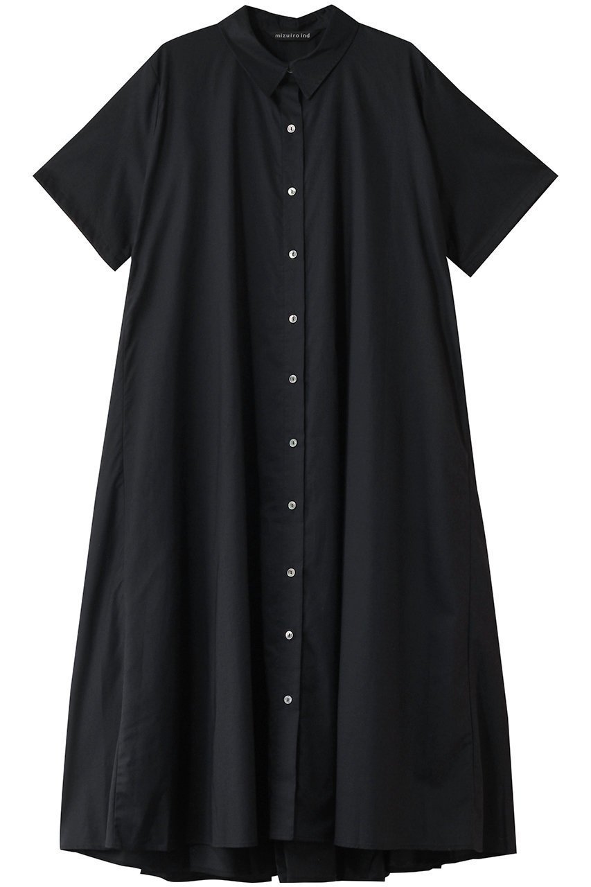 【ミズイロ インド/mizuiro ind】のhalf slv flare shirt OP ワンピース インテリア・キッズ・メンズ・レディースファッション・服の通販 founy(ファニー) 　ファッション　Fashion　レディースファッション　WOMEN　ワンピース　Dress　チュニック　Tunic　スリーブ　Sleeve　チュニック　Tunic　ハーフ　Half　フェミニン　Feminine　フレア　Flare　ロング　Long　夏　Summer　定番　Standard　春　Spring　S/S・春夏　Ss・Spring/Summer　ネイビー|ID: prp329100004503118 ipo3291000000032025327