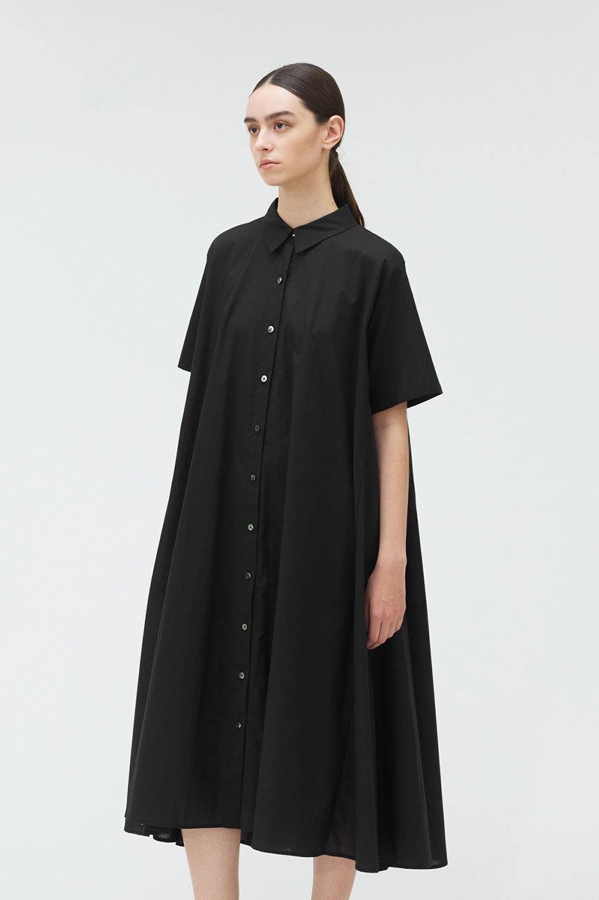 【ミズイロ インド/mizuiro ind】のhalf slv flare shirt OP ワンピース 人気、トレンドファッション・服の通販 founy(ファニー) 　ファッション　Fashion　レディースファッション　WOMEN　ワンピース　Dress　チュニック　Tunic　スリーブ　Sleeve　チュニック　Tunic　ハーフ　Half　フェミニン　Feminine　フレア　Flare　ロング　Long　夏　Summer　定番　Standard　春　Spring　S/S・春夏　Ss・Spring/Summer　other-7|ID: prp329100004503118 ipo3291000000032049347