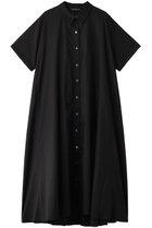 【ミズイロ インド/mizuiro ind】のhalf slv flare shirt OP ワンピース black|ID:prp329100004503118