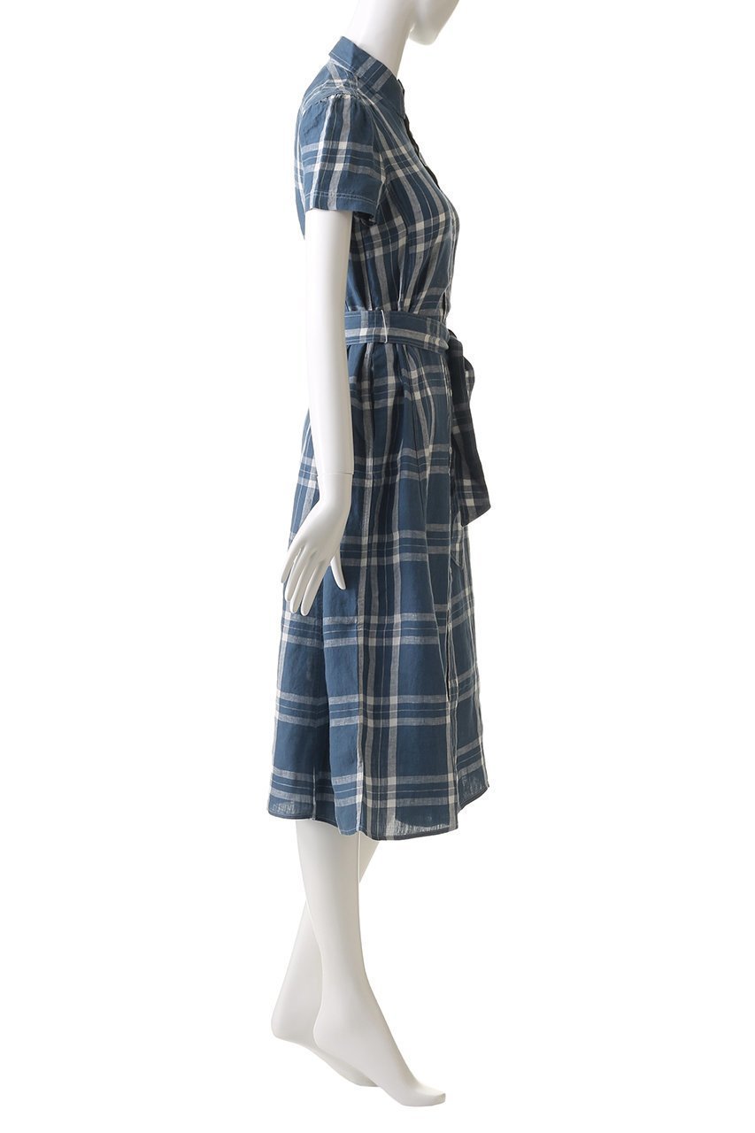 【ラルフローレン/RALPH LAUREN】の【POLO RALPH LAUREN】ベルテッド リネン ショートスリーブ シャツドレス 人気、トレンドファッション・服の通販 founy(ファニー) 　ファッション　Fashion　レディースファッション　Fashion for Women　ワンピース　Dresses　フォーマル・パーティードレス・結婚式用ドレス　Elegant & Casual Dresses　チュニック　Tunic Tops & Dresses　ショート　Short, Short Length　スリーブ　Sleeve, Long Sleeve / Short Sleeve　チェック　Check, Plaid, Tartan　チュニック　Tunic, Long Top　ドレス　Dress, One-Piece　フェミニン　Feminine, Girly　リネン　Linen, Linen Fabric　エレガント 上品　Elegant　夏　Summer　春　Spring　S/S・春夏　SS, Spring/Summer, Warm Season　other-3|ID: prp329100004503123 ipo3291000000032859369