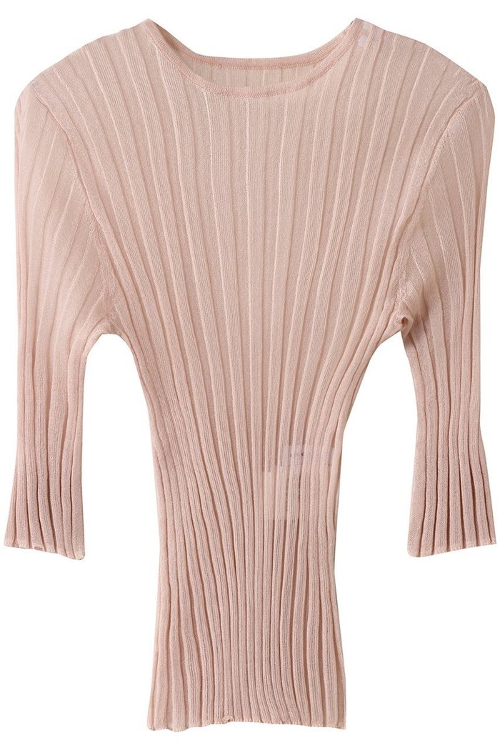 【スタニングルアー/STUNNING LURE】のrシアーリブニットTシャツ インテリア・キッズ・メンズ・レディースファッション・服の通販 founy(ファニー) https://founy.com/ ファッション Fashion レディースファッション Fashion for Women トップス・カットソー Cut & Sew Tops ニット Knit Tops & Sweaters シャツ・ブラウス・オフィスカジュアル Elegant Blouses & Button-Ups ロングTシャツ・Tシャツ Longline T-Shirts & Tees カジュアルプルオーバー・ニットトップス Pullovers & Knit Tops / Casual Pullovers シアー Sheer, See-Through シンプル Simple, Minimal |ID: prp329100004503128 ipo3291000000035639023