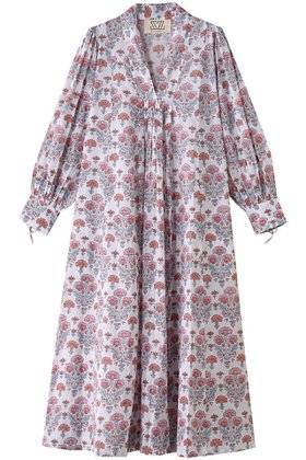 【エスゼット ブロックプリント/SZ Blockprints】のLEO DRESS GERANIUM Vネックワンピース 人気、トレンドファッション・服の通販 founy(ファニー) ファッション Fashion レディースファッション Fashion for Women ワンピース Dresses フォーマル・パーティードレス・結婚式用ドレス Elegant & Casual Dresses チュニック Tunic Tops & Dresses スリーブ Sleeve, Long Sleeve / Short Sleeve チュニック Tunic, Long Top プリント Print, Printed Pattern 今夏 This Summer 夏 Summer |ID:prp329100004503129