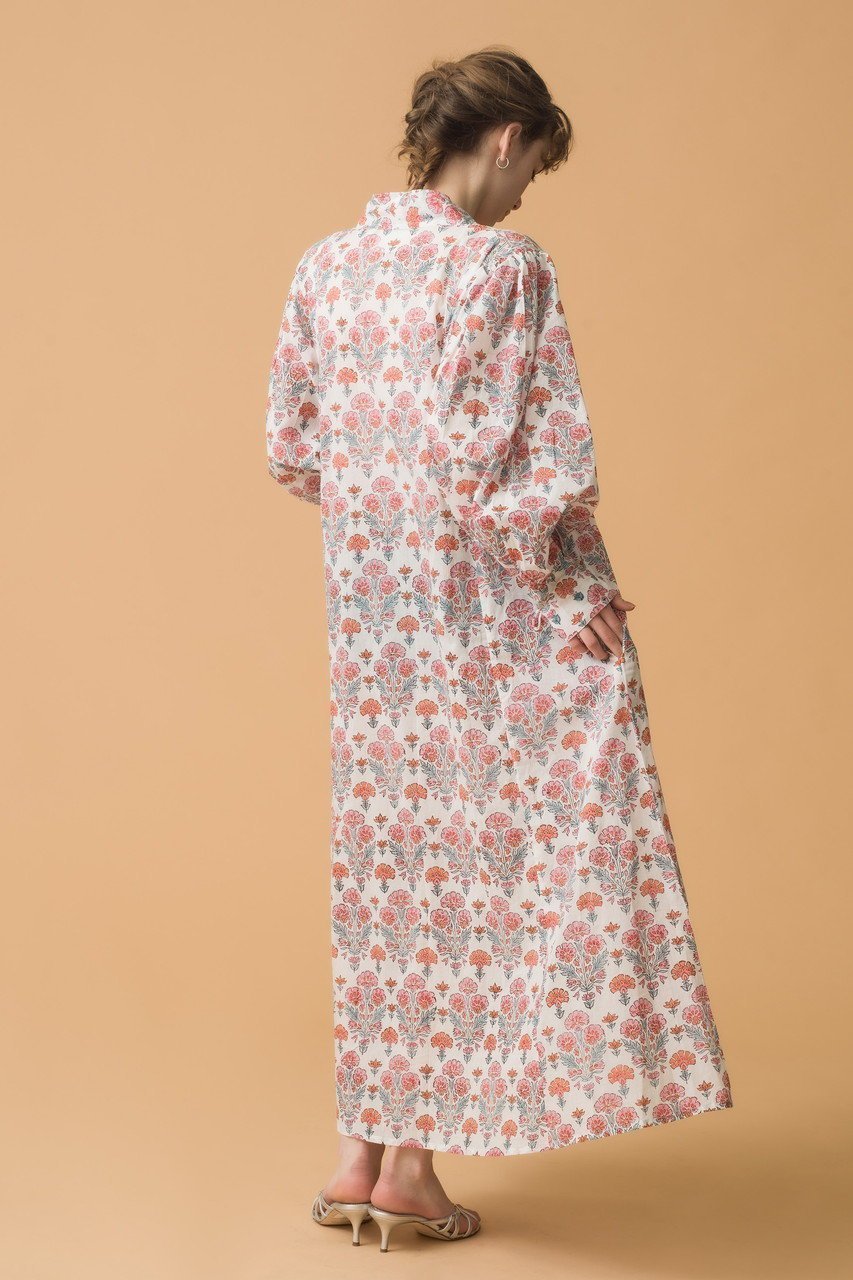 【エスゼット ブロックプリント/SZ Blockprints】のLEO DRESS GERANIUM Vネックワンピース 人気、トレンドファッション・服の通販 founy(ファニー) 　ファッション　Fashion　レディースファッション　Fashion for Women　ワンピース　Dresses　フォーマル・パーティードレス・結婚式用ドレス　Elegant & Casual Dresses　チュニック　Tunic Tops & Dresses　スリーブ　Sleeve, Long Sleeve / Short Sleeve　チュニック　Tunic, Long Top　プリント　Print, Printed Pattern　今夏　This Summer　夏　Summer　other-8|ID: prp329100004503129 ipo3291000000032859343