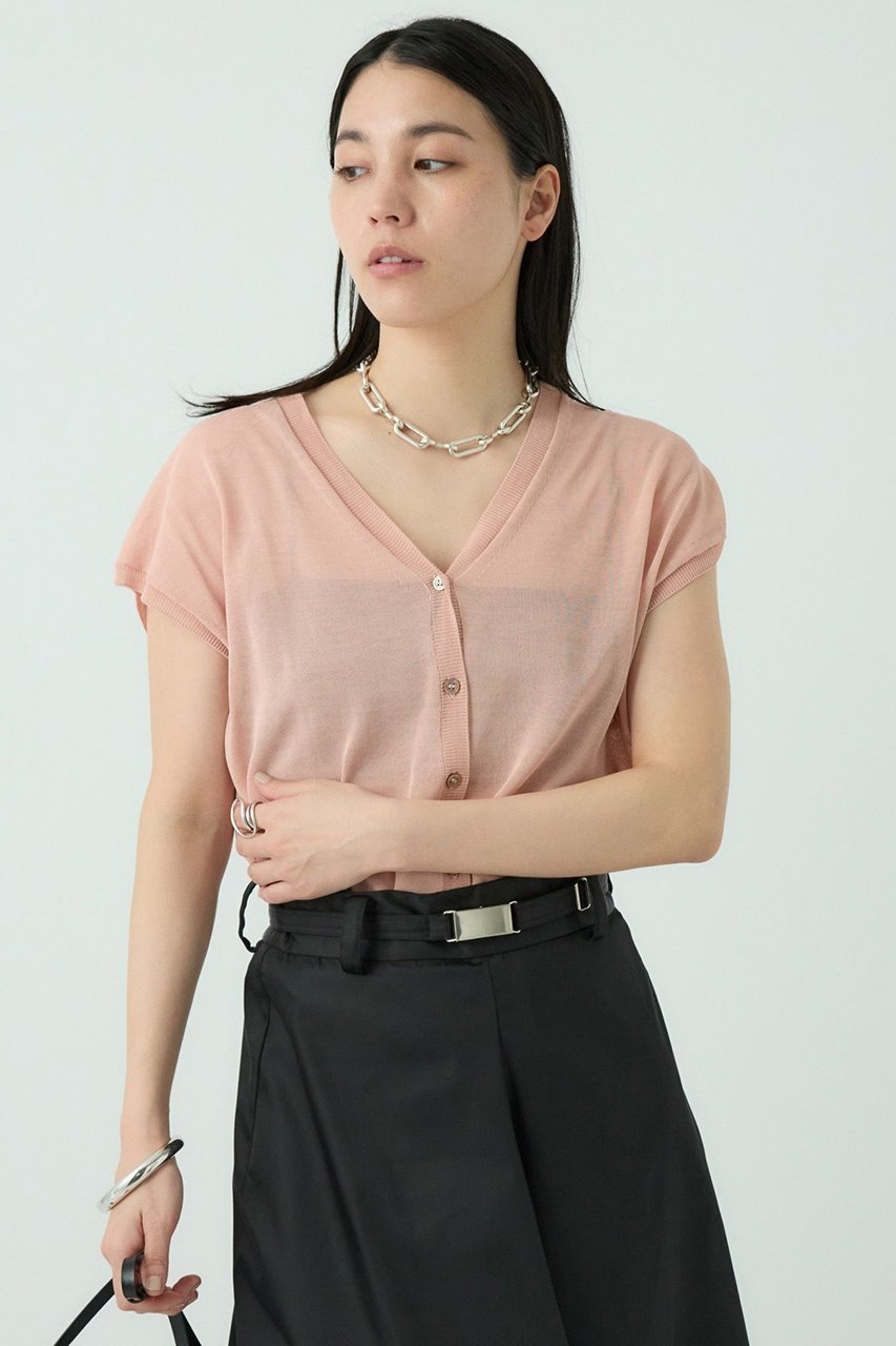 【カオス/Chaos】のキルシェニットベストカーディガン 人気、トレンドファッション・服の通販 founy(ファニー) 　ファッション　Fashion　レディースファッション　Fashion for Women　トップス・カットソー　Cut & Sew Tops　ニット　Knit Tops & Sweaters　カーディガン・羽織り　Layered Style Cardigans　ベスト&ジレ / 重ね着スタイル　Vests & Gilets　カーディガン　Cardigan, Knitwear　バランス　Balance, Style Balance　フロント　Front, Front Design　other-6|ID: prp329100004503132 ipo3291000000032629377