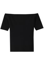 【アンクレイヴ/uncrave】のリネンニット オフショルダートップス ブラック|ID: prp329100004503204 ipo3291000000032812167