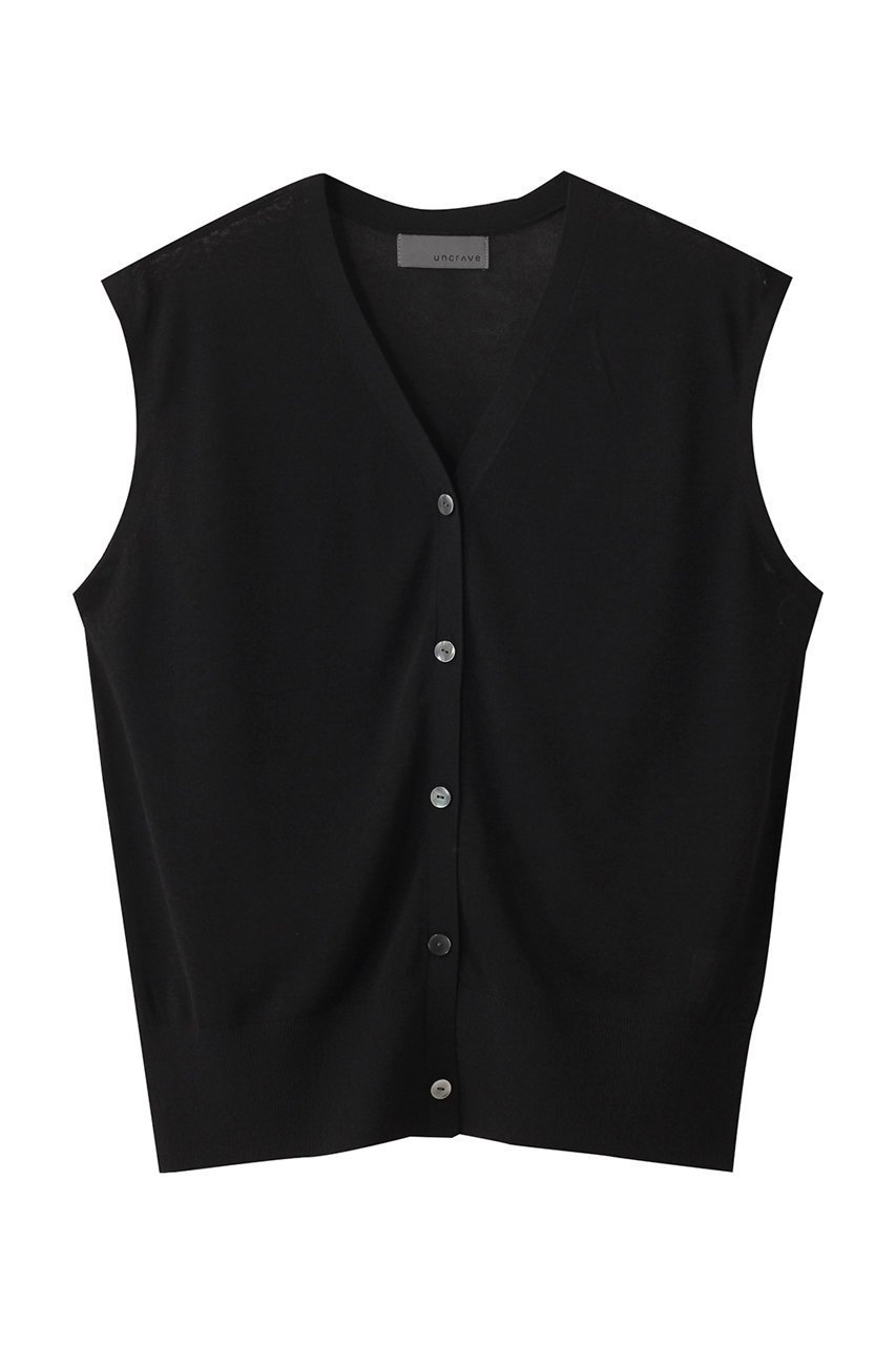【アンクレイヴ/uncrave】のシアーニット /ノースリーブベスト インテリア・キッズ・メンズ・レディースファッション・服の通販 founy(ファニー) 　ファッション　Fashion　レディースファッション　Fashion for Women　トップス・カットソー　Cut & Sew Tops　ニット　Knit Tops & Sweaters　キャミソール&ノースリーブ　Camisoles & Sleeveless Tops　ベスト&ジレ / 重ね着スタイル　Vests & Gilets　カジュアルプルオーバー・ニットトップス　Pullovers & Knit Tops / Casual Pullovers　シアー　Sheer, See-Through　ノースリーブ　Sleeveless, No-Sleeve　ベスト　Vest, Waistcoat　ベーシック　Basic, Essential　ブラック|ID: prp329100004504482 ipo3291000000032923031