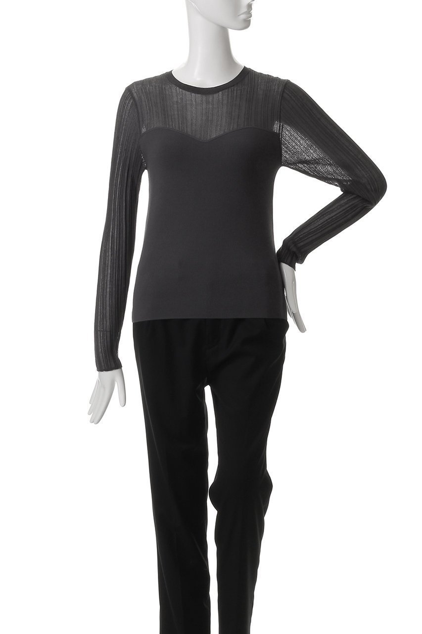 【アンクレイヴ/uncrave】のシルキー ニット コンビ トップス 人気、トレンドファッション・服の通販 founy(ファニー) 　ファッション　Fashion　レディースファッション　Fashion for Women　トップス・カットソー　Cut & Sew Tops　ニット　Knit Tops & Sweaters　カジュアルプルオーバー・ニットトップス　Pullovers & Knit Tops / Casual Pullovers　インナー　Innerwear　コンビ　Combo, Combination Style　ジャケット　Jacket, Outerwear　ドッキング　Docking, Mixed Material　フィット　Fit, Slim Fit　再入荷　Restock / Back in Stock　other-2|ID: prp329100004504485 ipo3291000000032923218