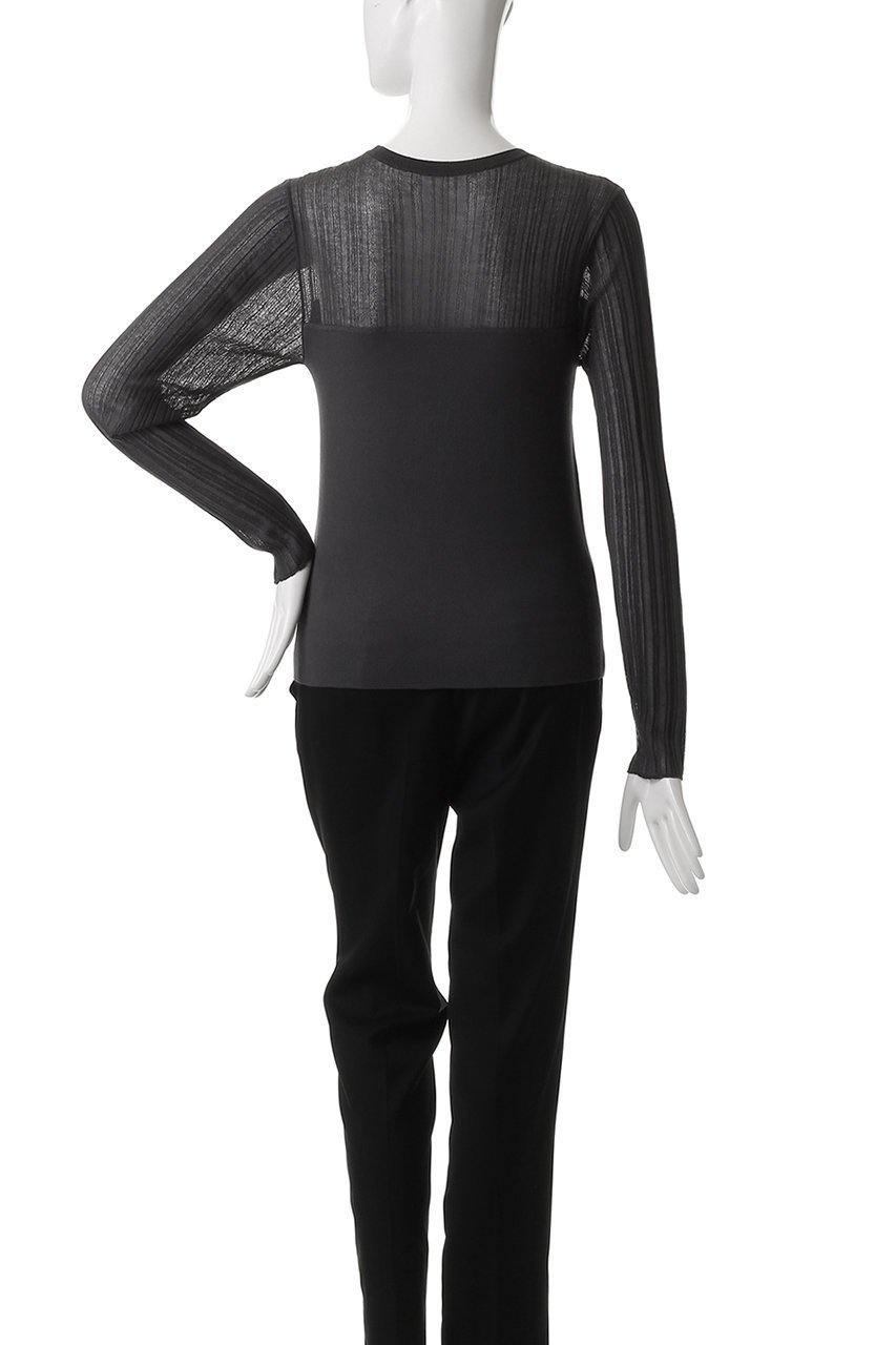 【アンクレイヴ/uncrave】のシルキー ニット コンビ トップス 人気、トレンドファッション・服の通販 founy(ファニー) 　ファッション　Fashion　レディースファッション　Fashion for Women　トップス・カットソー　Cut & Sew Tops　ニット　Knit Tops & Sweaters　カジュアルプルオーバー・ニットトップス　Pullovers & Knit Tops / Casual Pullovers　インナー　Innerwear　コンビ　Combo, Combination Style　ジャケット　Jacket, Outerwear　ドッキング　Docking, Mixed Material　フィット　Fit, Slim Fit　再入荷　Restock / Back in Stock　other-4|ID: prp329100004504485 ipo3291000000032923235