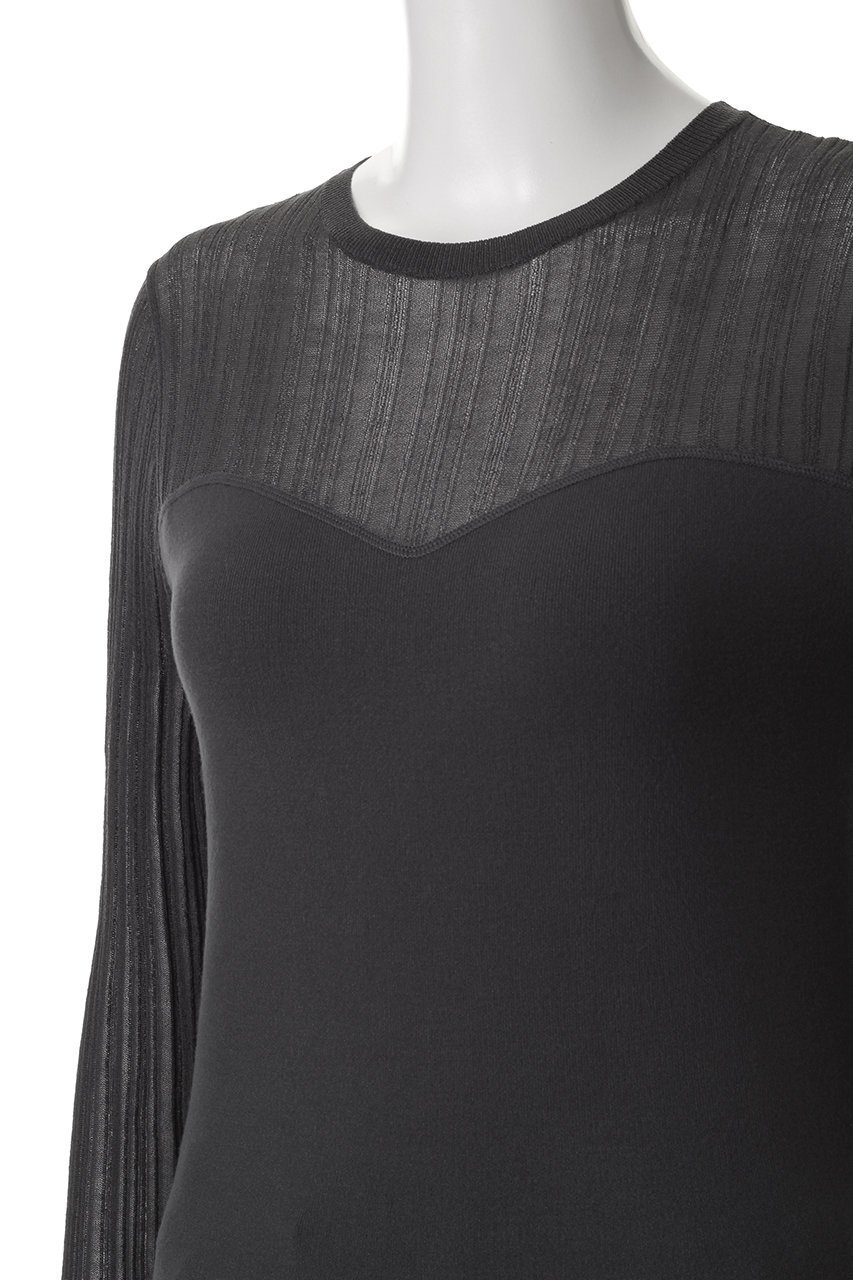 【アンクレイヴ/uncrave】のシルキー ニット コンビ トップス 人気、トレンドファッション・服の通販 founy(ファニー) 　ファッション　Fashion　レディースファッション　Fashion for Women　トップス・カットソー　Cut & Sew Tops　ニット　Knit Tops & Sweaters　カジュアルプルオーバー・ニットトップス　Pullovers & Knit Tops / Casual Pullovers　インナー　Innerwear　コンビ　Combo, Combination Style　ジャケット　Jacket, Outerwear　ドッキング　Docking, Mixed Material　フィット　Fit, Slim Fit　再入荷　Restock / Back in Stock　other-5|ID: prp329100004504485 ipo3291000000032923244