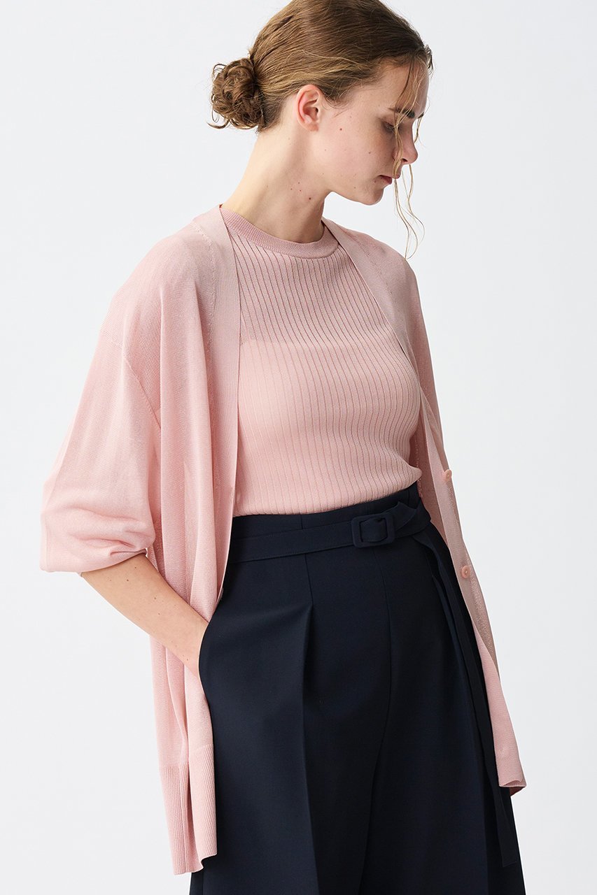 【アンクレイヴ/uncrave】のラスターシアーニット ロングカーディガン 人気、トレンドファッション・服の通販 founy(ファニー) 　ファッション　Fashion　レディースファッション　Fashion for Women　トップス・カットソー　Cut & Sew Tops　ニット　Knit Tops & Sweaters　カーディガン・羽織り　Layered Style Cardigans　カーディガン　Cardigan, Knitwear　シアー　Sheer, See-Through　ストレッチ　Stretch, Stretchy Fabric　リラックス　Relax, Relaxed Fit　ロング　Long, Long-Length　エレガント 上品　Elegant　夏　Summer　春　Spring　S/S・春夏　SS, Spring/Summer, Warm Season　other-7|ID: prp329100004504486 ipo3291000000032923356