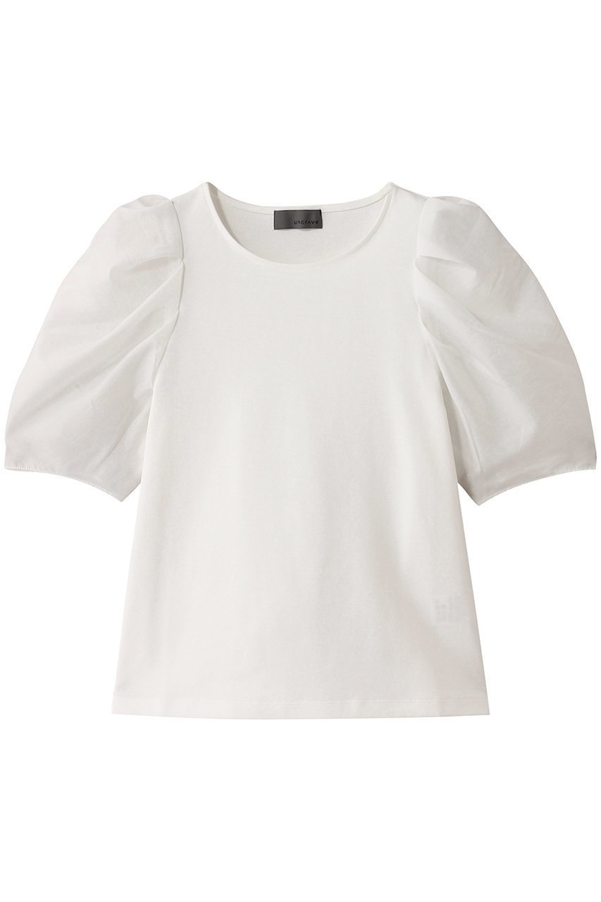 【アンクレイヴ/uncrave】のダブルフェイスジャージー /オーガンジーコンビトップス 人気、トレンドファッション・服の通販 founy(ファニー) 　ファッション　Fashion　レディースファッション　WOMEN　トップス・カットソー　Tops/Tshirt　シャツ/ブラウス　Shirts/Blouses　ロング / Tシャツ　T-Shirts　カットソー　Cut and Sewn　なめらか　Smooth　コンシャス　Conscious　シアー　Sheer　ショート　Short　スリーブ　Sleeve　フェミニン　Feminine　再入荷　Restock/Back In Stock/Re Arrival　夏　Summer　 other-1|ID: prp329100004504490 ipo3291000000031790480