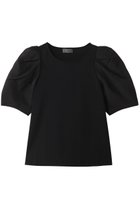 【アンクレイヴ/uncrave】のダブルフェイスジャージー /オーガンジーコンビトップス ブラック|ID: prp329100004504490 ipo3291000000031790482