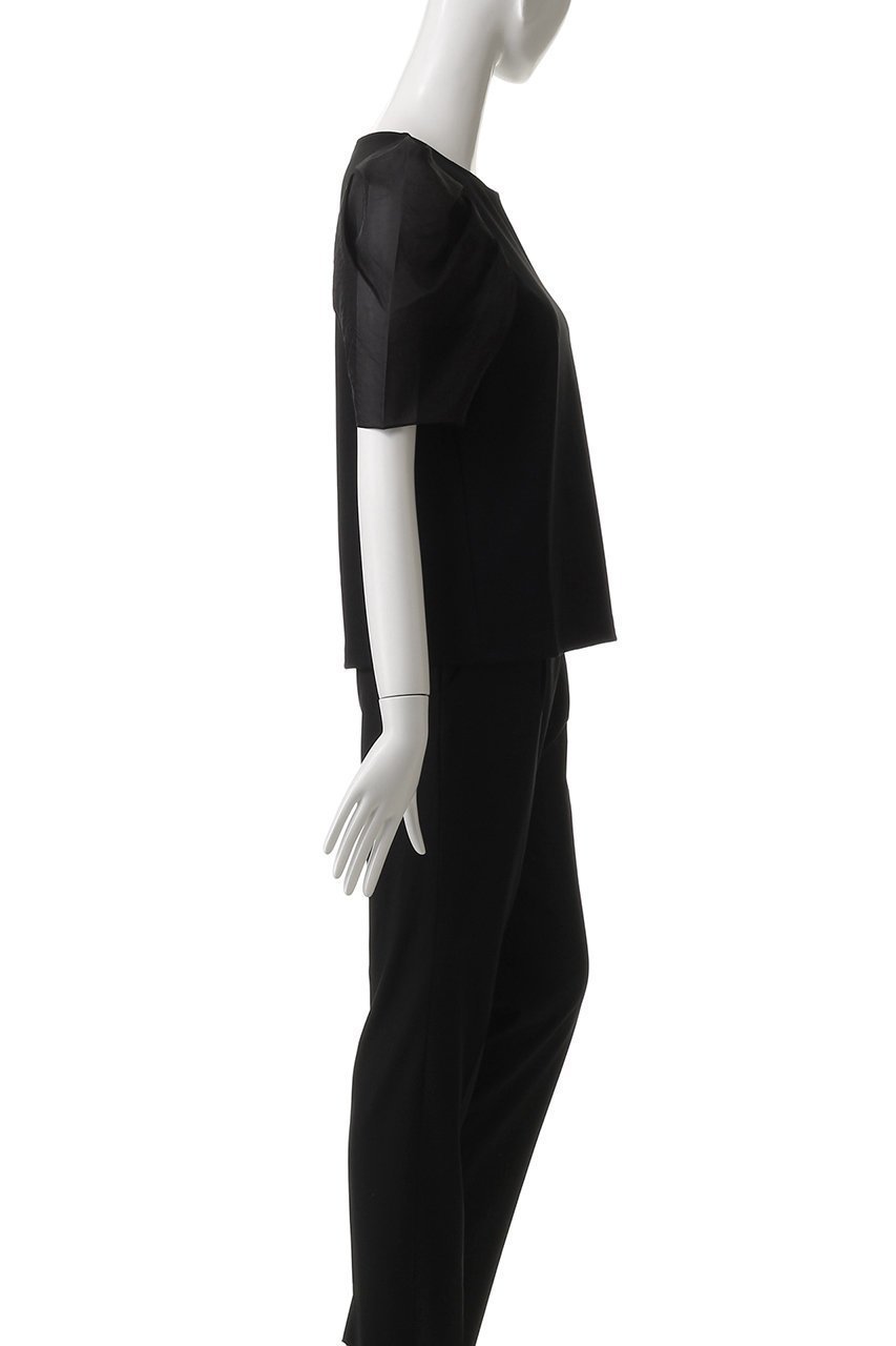 【アンクレイヴ/uncrave】のダブルフェイスジャージー /オーガンジーコンビトップス 人気、トレンドファッション・服の通販 founy(ファニー) 　ファッション　Fashion　レディースファッション　WOMEN　トップス・カットソー　Tops/Tshirt　シャツ/ブラウス　Shirts/Blouses　ロング / Tシャツ　T-Shirts　カットソー　Cut and Sewn　なめらか　Smooth　コンシャス　Conscious　シアー　Sheer　ショート　Short　スリーブ　Sleeve　フェミニン　Feminine　再入荷　Restock/Back In Stock/Re Arrival　夏　Summer　other-3|ID: prp329100004504490 ipo3291000000031790484