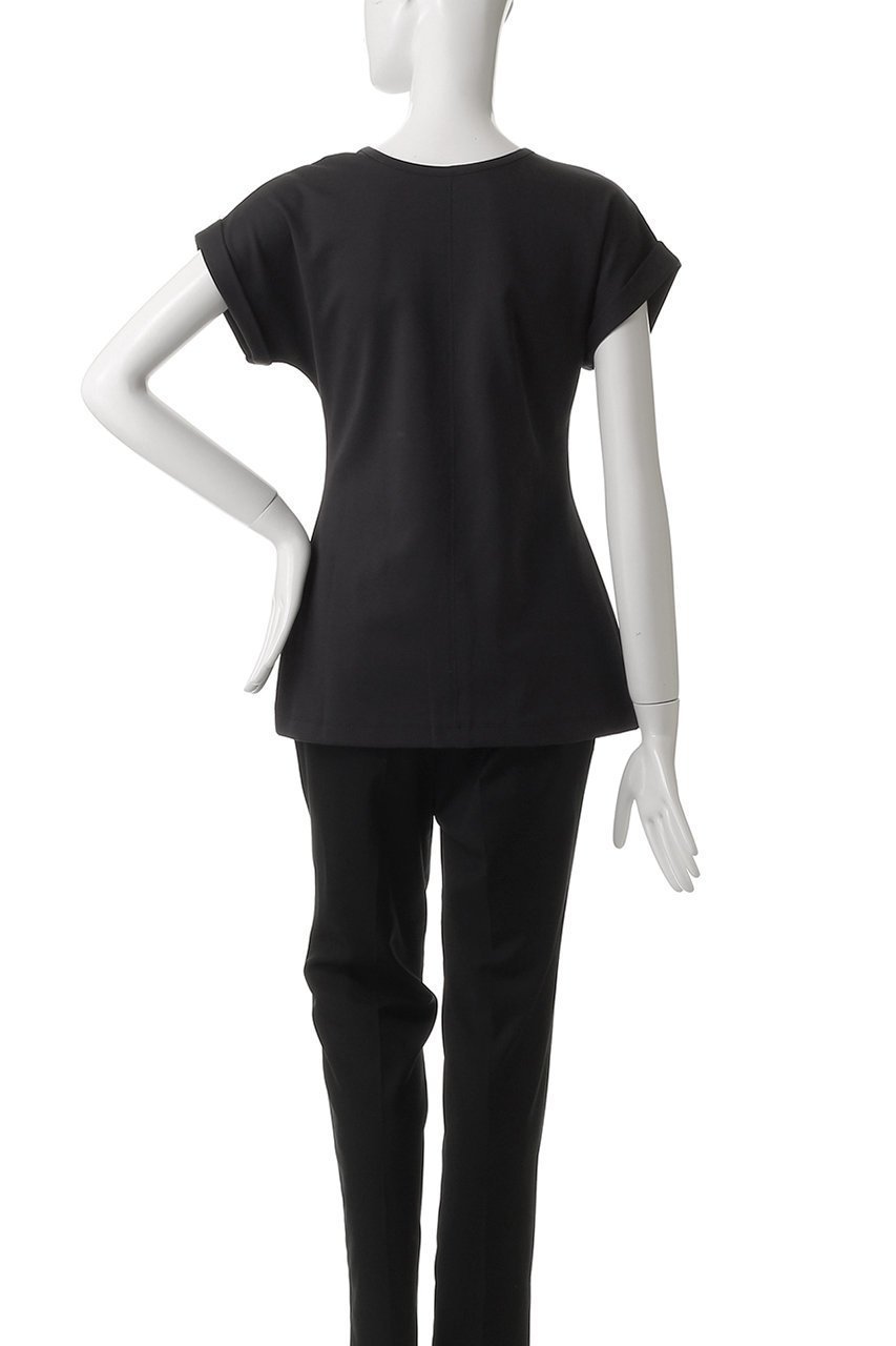 【アンクレイヴ/uncrave】のダブルフェイスジャージー /2WAYスリットトップス 人気、トレンドファッション・服の通販 founy(ファニー) 　ファッション　Fashion　レディースファッション　WOMEN　トップス・カットソー　Tops/Tshirt　シャツ/ブラウス　Shirts/Blouses　ロング / Tシャツ　T-Shirts　カットソー　Cut and Sewn　エレガント 上品　Elegant　ショート　Short　スリット　Slit　スリーブ　Sleeve　ペプラム　Peplum　ボトム　Bottom　NEW・新作・新着・新入荷　New Arrivals　other-4|ID: prp329100004504491 ipo3291000000032245174