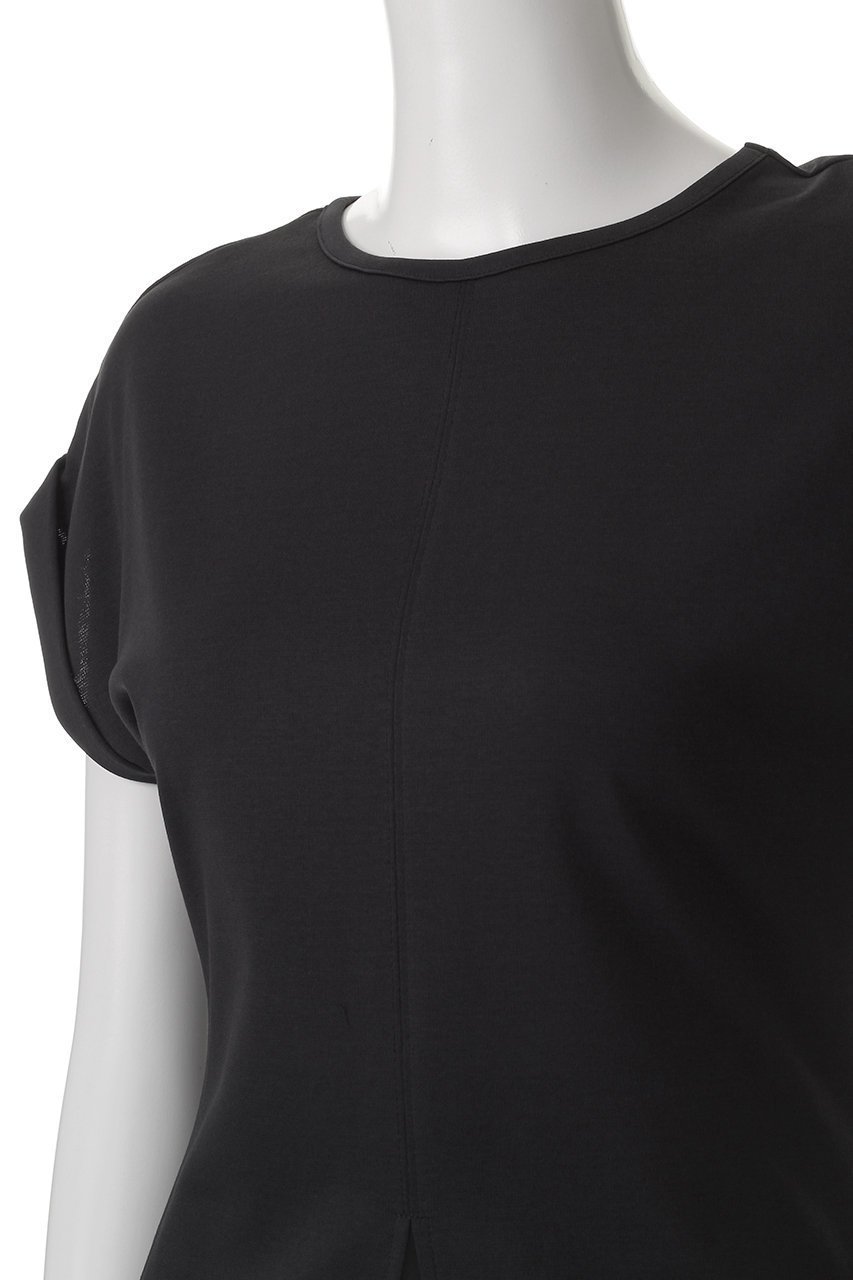 【アンクレイヴ/uncrave】のダブルフェイスジャージー /2WAYスリットトップス 人気、トレンドファッション・服の通販 founy(ファニー) ファッション Fashion レディースファッション Fashion for Women トップス・カットソー Cut & Sew Tops シャツ・ブラウス・オフィスカジュアル Elegant Blouses & Button-Ups ロングTシャツ・Tシャツ Longline T-Shirts & Tees カットソー・ベーシックTシャツ Cut-and-Sewn Tops / Stretch Tees & Basics エレガント 上品 Elegant ショート Short, Short Length スリット Slit, Slit Detail スリーブ Sleeve, Long Sleeve / Short Sleeve ペプラム Peplum, Flared Hem ボトム Bottoms, Lower Wear other-5|ID: prp329100004504491 ipo3291000000036552050