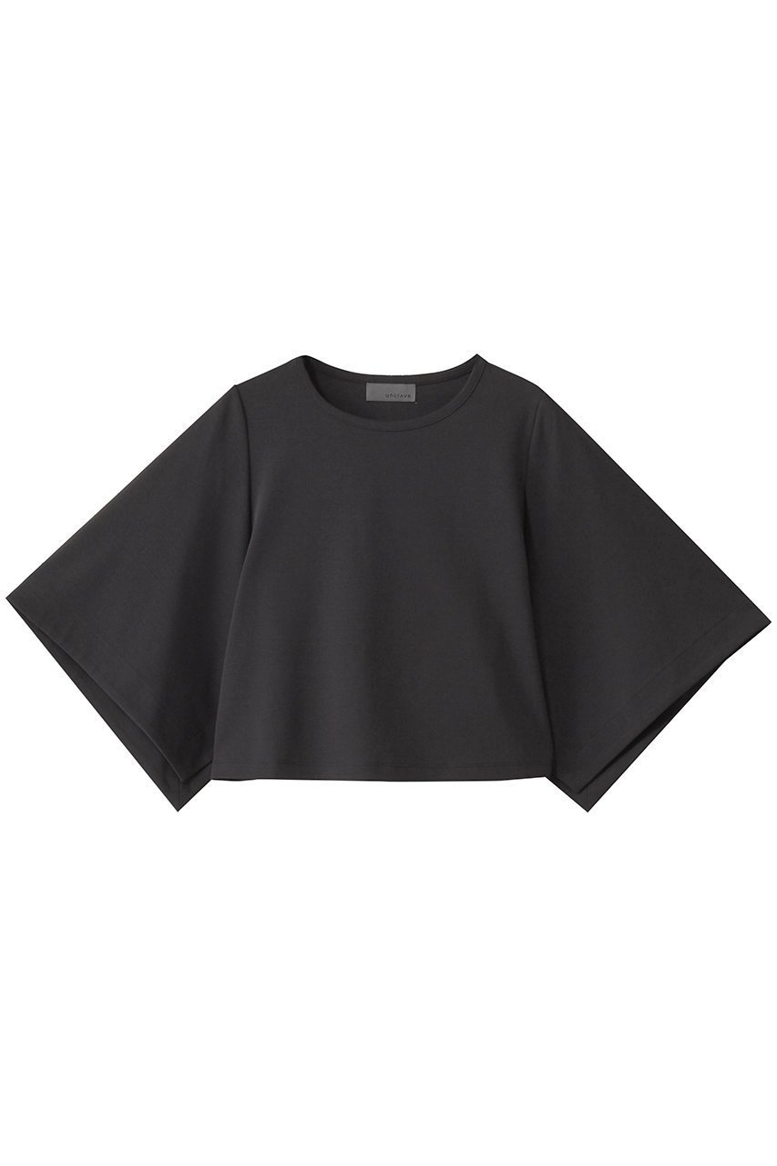 【アンクレイヴ/uncrave】のダブルフェイスジャージー /ハンカチスリーブトップス インテリア・キッズ・メンズ・レディースファッション・服の通販 founy(ファニー) 　ファッション　Fashion　レディースファッション　Fashion for Women　トップス・カットソー　Cut & Sew Tops　シャツ・ブラウス・オフィスカジュアル　Elegant Blouses & Button-Ups　ロングTシャツ・Tシャツ　Longline T-Shirts & Tees　カットソー・ベーシックTシャツ　Cut-and-Sewn Tops / Stretch Tees & Basics　ショート　Short, Short Length　シルケット　Silket, Silky Cotton　スリーブ　Sleeve, Long Sleeve / Short Sleeve　ダブル　Double, Double-Breasted　定番　Standard, Basic Item　ハンカチ　Handkerchief, Hanky　バランス　Balance, Style Balance　フェイス　Face, Facial Design　ボトム　Bottoms, Lower Wear　スレート|ID: prp329100004504492 ipo3291000000032846580