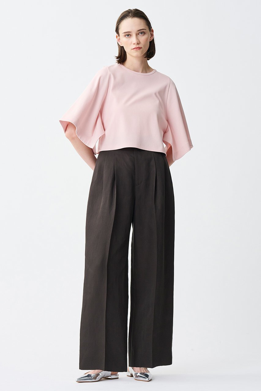 【アンクレイヴ/uncrave】のダブルフェイスジャージー /ハンカチスリーブトップス 人気、トレンドファッション・服の通販 founy(ファニー) 　ファッション　Fashion　レディースファッション　Fashion for Women　トップス・カットソー　Cut & Sew Tops　シャツ・ブラウス・オフィスカジュアル　Elegant Blouses & Button-Ups　ロングTシャツ・Tシャツ　Longline T-Shirts & Tees　カットソー・ベーシックTシャツ　Cut-and-Sewn Tops / Stretch Tees & Basics　ショート　Short, Short Length　シルケット　Silket, Silky Cotton　スリーブ　Sleeve, Long Sleeve / Short Sleeve　ダブル　Double, Double-Breasted　定番　Standard, Basic Item　ハンカチ　Handkerchief, Hanky　バランス　Balance, Style Balance　フェイス　Face, Facial Design　ボトム　Bottoms, Lower Wear　other-6|ID: prp329100004504492 ipo3291000000032846617