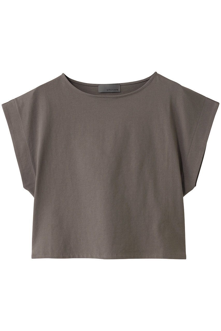 【アンクレイヴ/uncrave】のプレーンストレッチ ショートトップス インテリア・キッズ・メンズ・レディースファッション・服の通販 founy(ファニー) 　ファッション　Fashion　レディースファッション　Fashion for Women　トップス・カットソー　Cut & Sew Tops　シャツ・ブラウス・オフィスカジュアル　Elegant Blouses & Button-Ups　ロングTシャツ・Tシャツ　Longline T-Shirts & Tees　カットソー・ベーシックTシャツ　Cut-and-Sewn Tops / Stretch Tees & Basics　コンパクト　Compact, Small Size　ショルダー　Shoulder, Shoulder Strap　ショート　Short, Short Length　スリーブ　Sleeve, Long Sleeve / Short Sleeve　トレンド　Trend, Trending Now　バランス　Balance, Style Balance　ボトム　Bottoms, Lower Wear　トープ|ID: prp329100004504494 ipo3291000000032846723