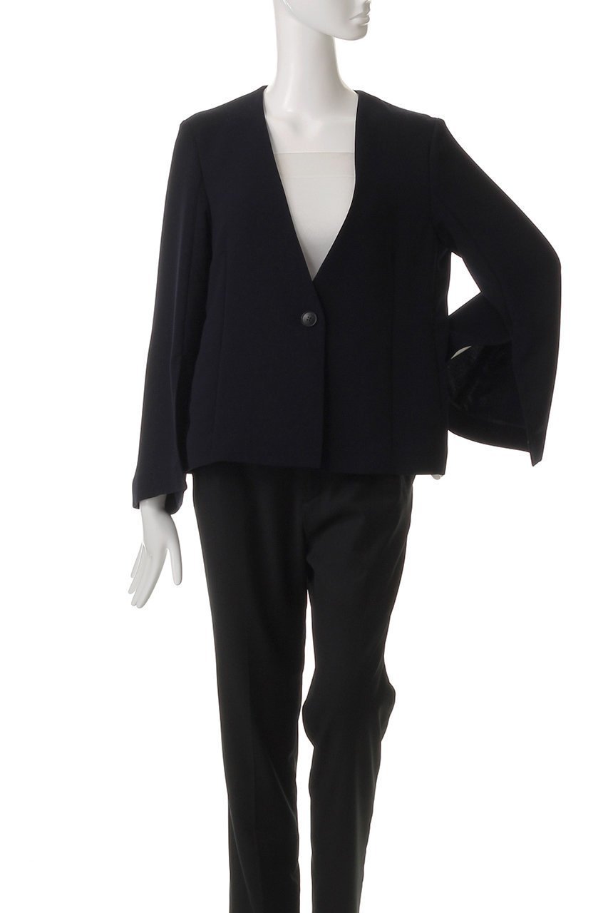 【アンクレイヴ/uncrave】のウォッシャブルダブルクロス /スリットスリーブジャケット 人気、トレンドファッション・服の通販 founy(ファニー) 　ファッション　Fashion　レディースファッション　WOMEN　アウター　Coat Outerwear　ジャケット　Jackets　エレガント 上品　Elegant　ジャケット　Jacket　スリット　Slit　スリーブ　Sleeve　ダブル　Double　フェミニン　Feminine　フォルム　Form　フレア　Flare　ビジネス 仕事 通勤　Business　other-2|ID: prp329100004504495 ipo3291000000031790539