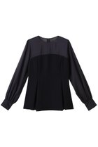 【アンクレイヴ/uncrave】のウォッシャブルダブルクロス /ビスチェブラウス ネイビー|ID: prp329100004504497 ipo3291000000036082191