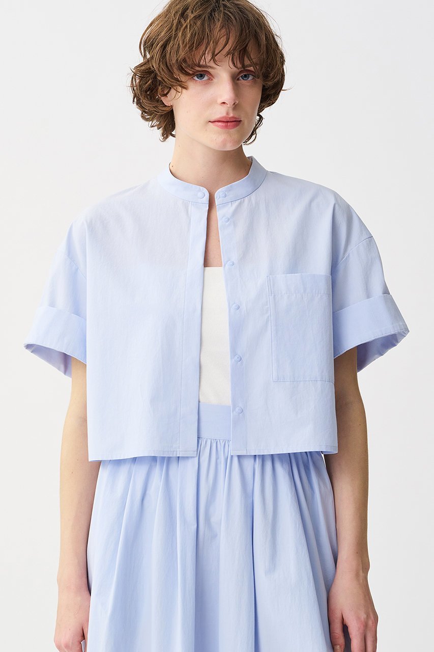 【アンクレイヴ/uncrave】のカラータイプライター /ショートシャツ 人気、トレンドファッション・服の通販 founy(ファニー) 　ファッション　Fashion　レディースファッション　Fashion for Women　トップス・カットソー　Cut & Sew Tops　シャツ・ブラウス・オフィスカジュアル　Elegant Blouses & Button-Ups　インド　Indian Textile　オーガニック　Organic Cotton　クロップド　Cropped, Short Length　ショート　Short, Short Length　スリーブ　Sleeve, Long Sleeve / Short Sleeve　タイプライター　Typewriter Fabric, Crisp Cotton　トレンド　Trend, Trending Now　バランス　Balance, Style Balance　フロント　Front, Front Design　モダン　Modern, Contemporary　リラックス　Relax, Relaxed Fit　other-6|ID: prp329100004504498 ipo3291000000032907991