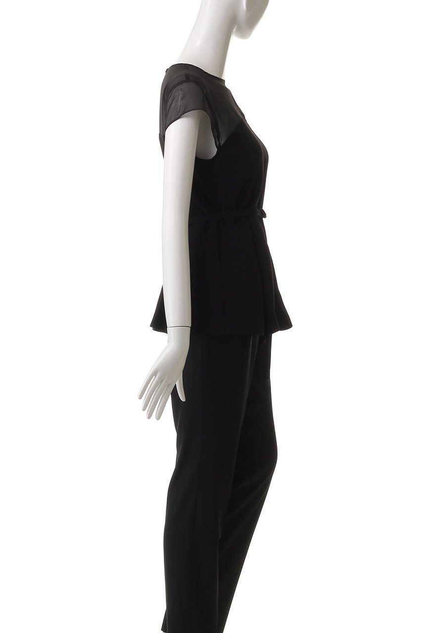 【アンクレイヴ/uncrave】のウォッシャブルダブルクロス /ビスチェブラウス(フレンチスリーブ) 人気、トレンドファッション・服の通販 founy(ファニー) 　ファッション　Fashion　レディースファッション　WOMEN　トップス・カットソー　Tops/Tshirt　シャツ/ブラウス　Shirts/Blouses　ビスチェ　Bustier　おすすめ　Recommend　ウォッシャブル　Washable　シアー　Sheer　ショート　Short　スリーブ　Sleeve　ダブル　Double　フレンチ　French　ペプラム　Peplum　マニッシュ　Mannish　モダン　Modern　エレガント 上品　Elegant　other-3|ID: prp329100004504501 ipo3291000000031974735
